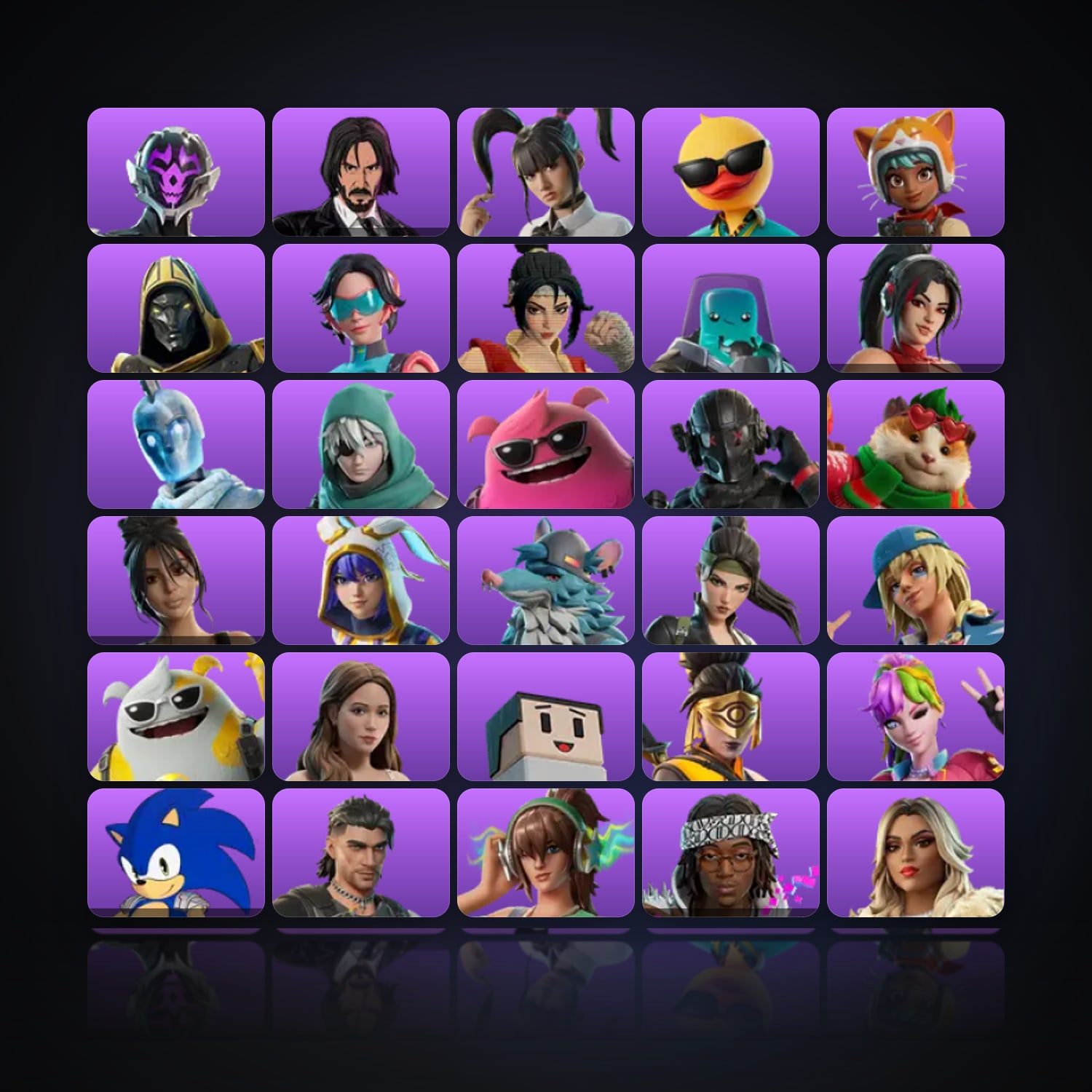 Fortnite | 34 Skins | 3K V-Bucks | Level 665 | 63 Wins — HabibiAccounts