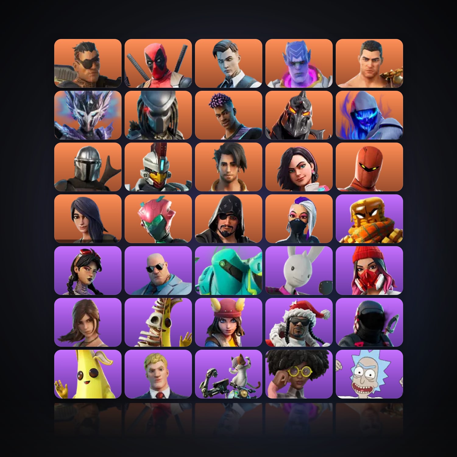 Fortnite | 82 Skins | 950 V-Bucks | Level 2182 | 321 Wins — HabibiAccounts