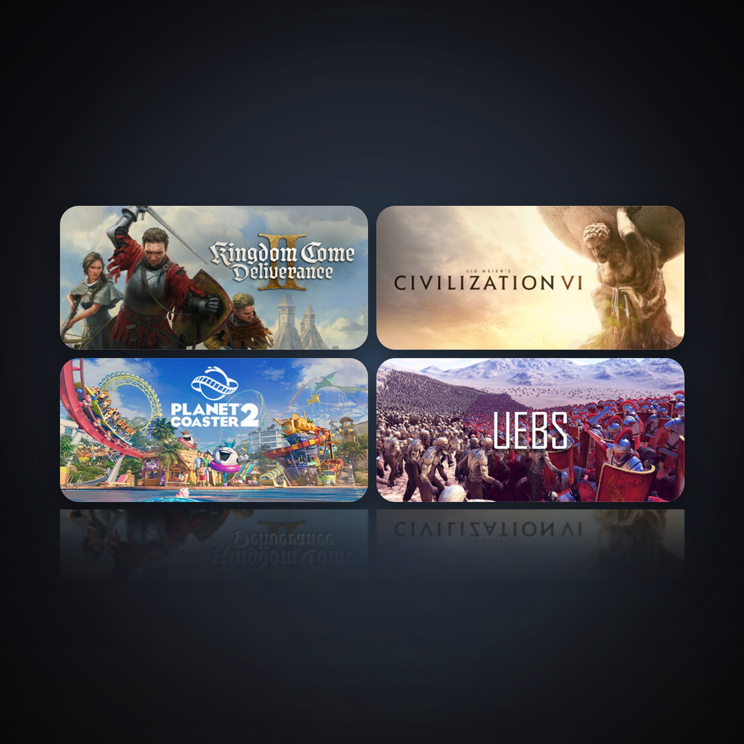 Kingdom Come: Deliverance II & Sid Meier's Civilization VI | 12 Games | Clean — HabibiAccounts