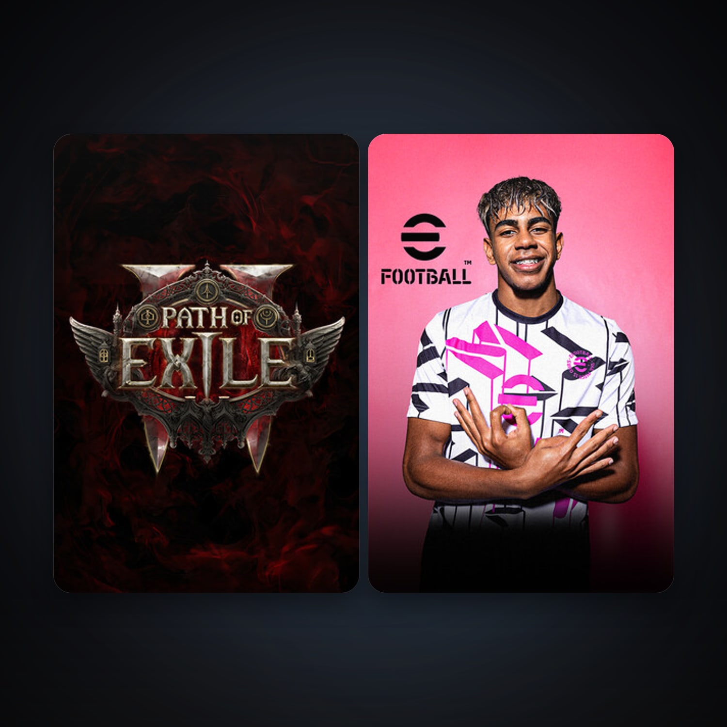 eFootball 2024 + Path of Exile 2, 4 games, clean — HabibiAccounts