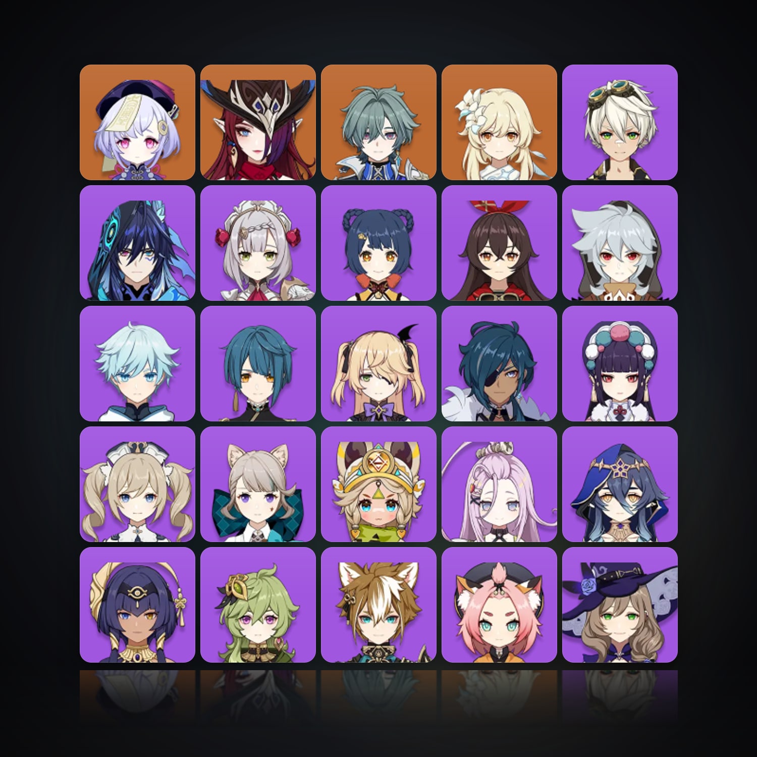 جينشن إمباكت | AR 41 | 26 شخصية | 3× 5★ — HabibiAccounts