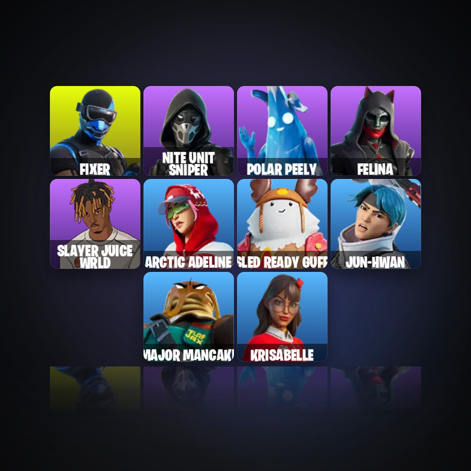 Fortnite | 11 Skins | 200 V-Bucks | Level 672 | 73 Wins — HabibiAccounts