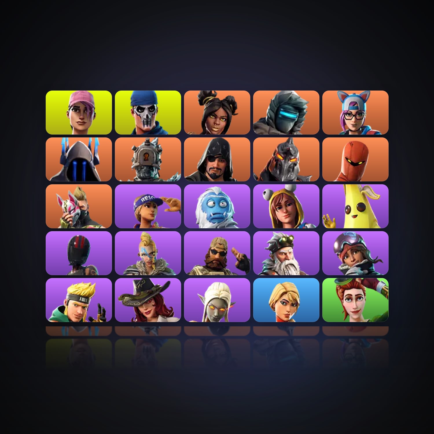 Fortnite | 25 Skins | 1.4K V-Bucks | Level 265 | 5 Wins — HabibiAccounts