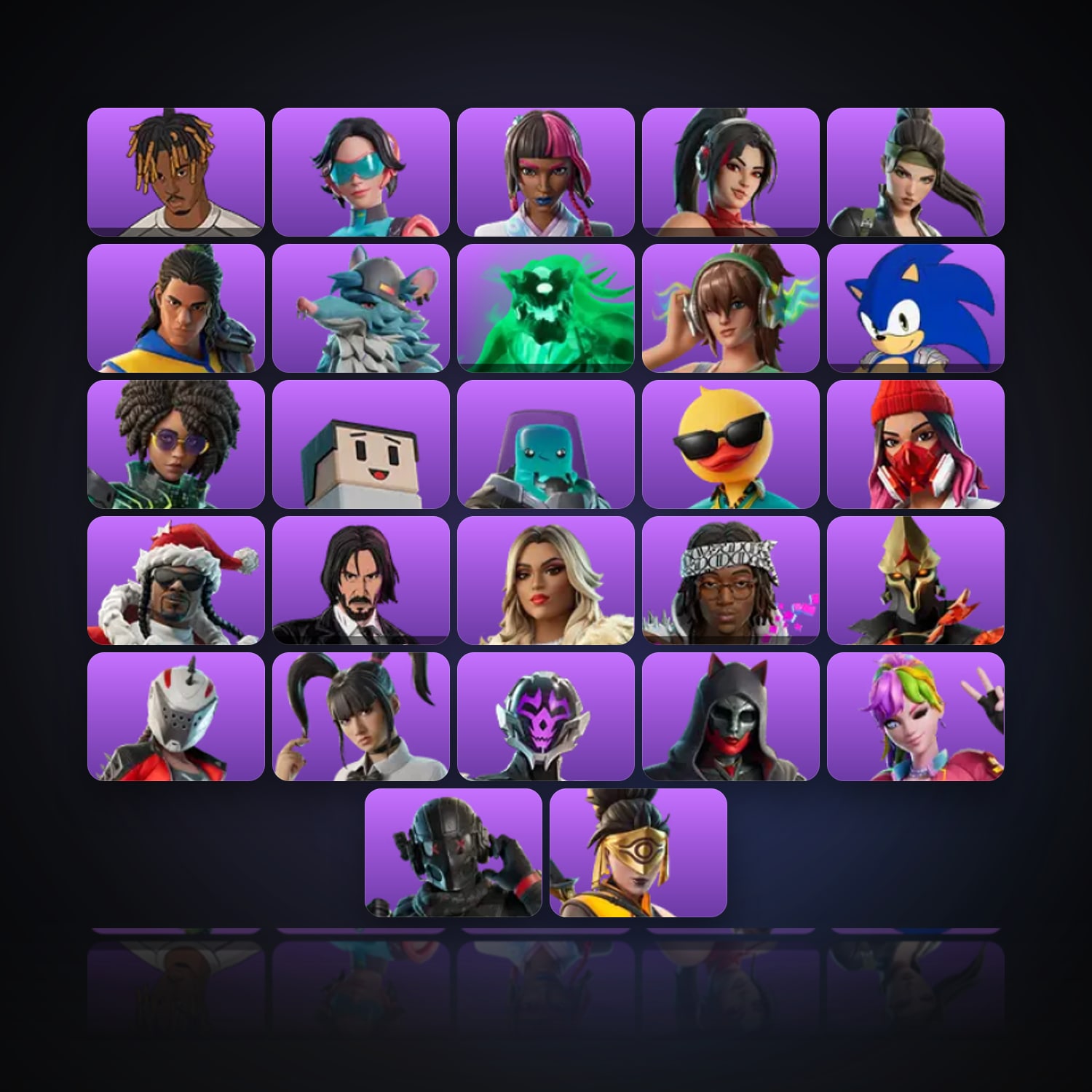 Fortnite | 27 Skins | 250 V-Bucks | Level 751 | 61 Wins — HabibiAccounts