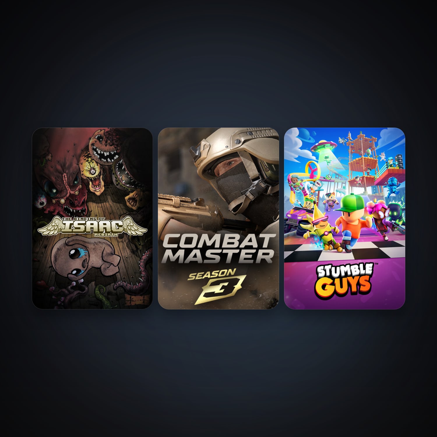 The Binding of Isaac: Rebirth & Combat Master: Season 1 | 18 Games | Clean — HabibiAccounts