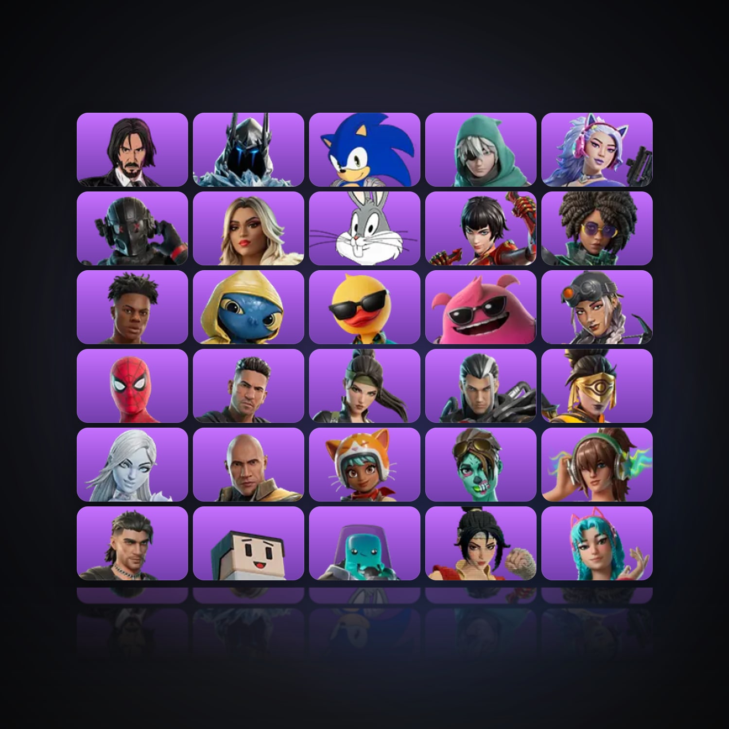 Fortnite | 35 Skins | 50 V-Bucks | Level 1179 | 95 Wins — HabibiAccounts