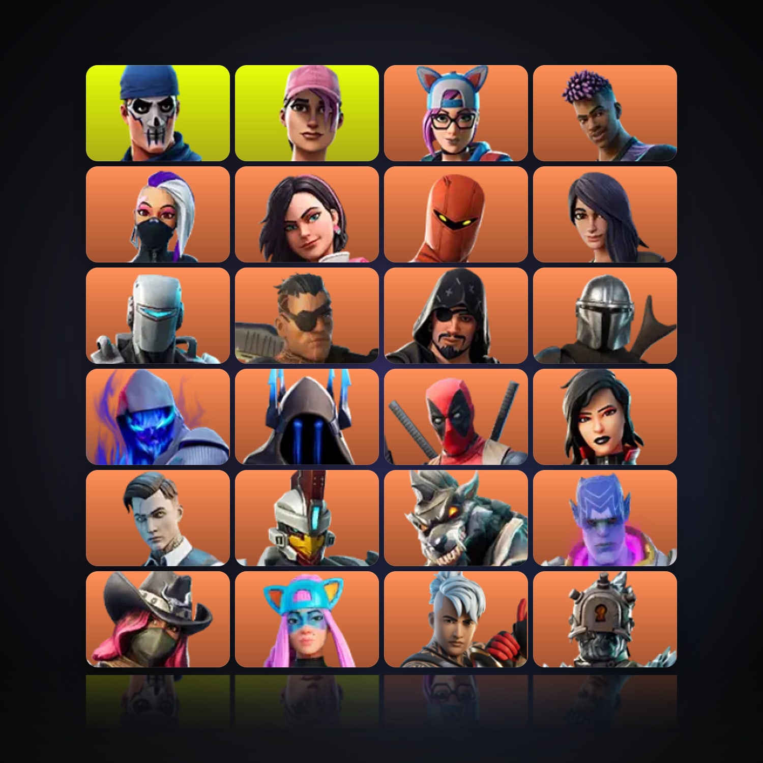 Fortnite | 113 Skins | 350 V-Bucks | Level 1179 | 58 Wins — HabibiAccounts