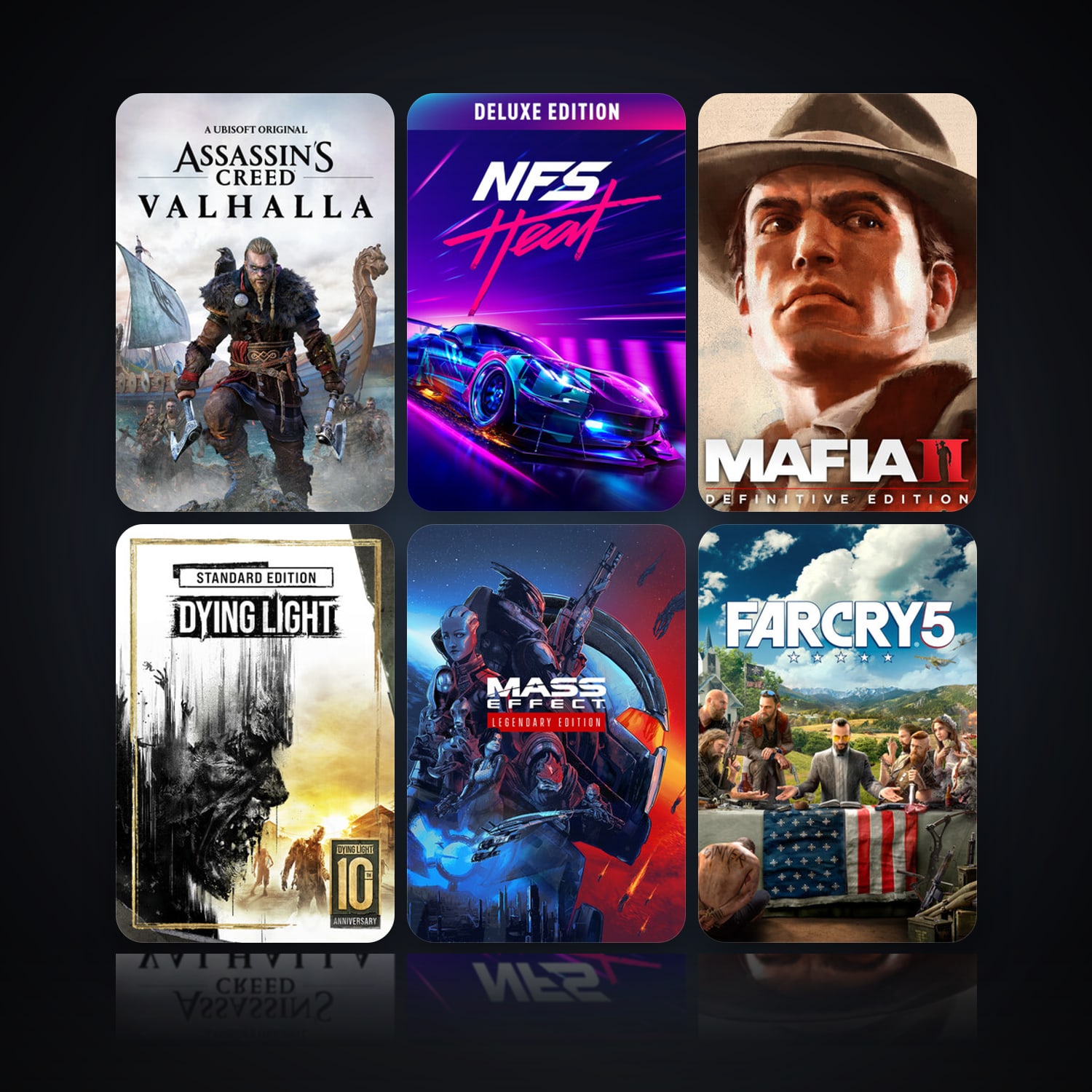 Assassin's Creed Valhalla & Need for Speed Heat | 55 Games | Clean — HabibiAccounts
