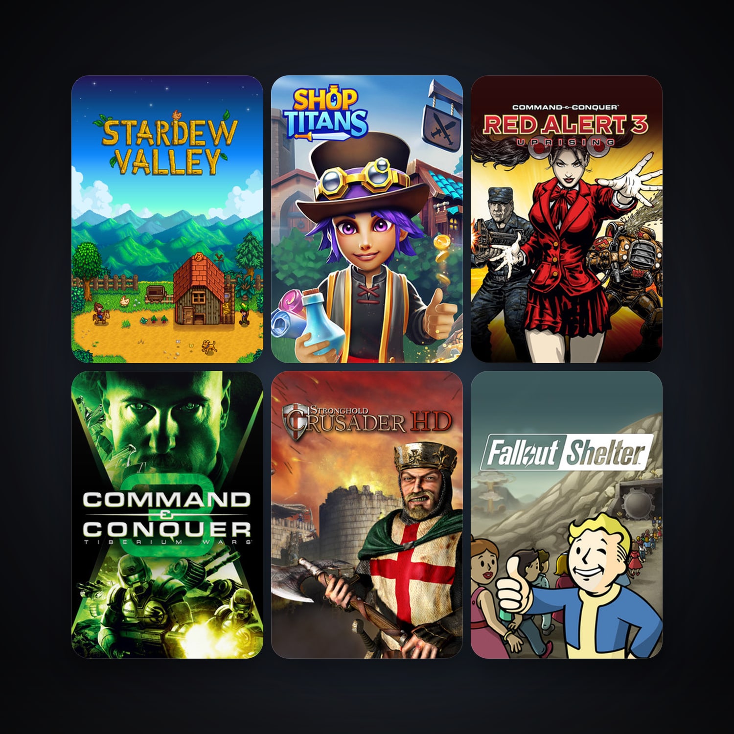 Command & Conquer 3: Tiberium Wars + Command & Conquer: Red Alert 3 - Uprising, 29 games, clean — HabibiAccounts