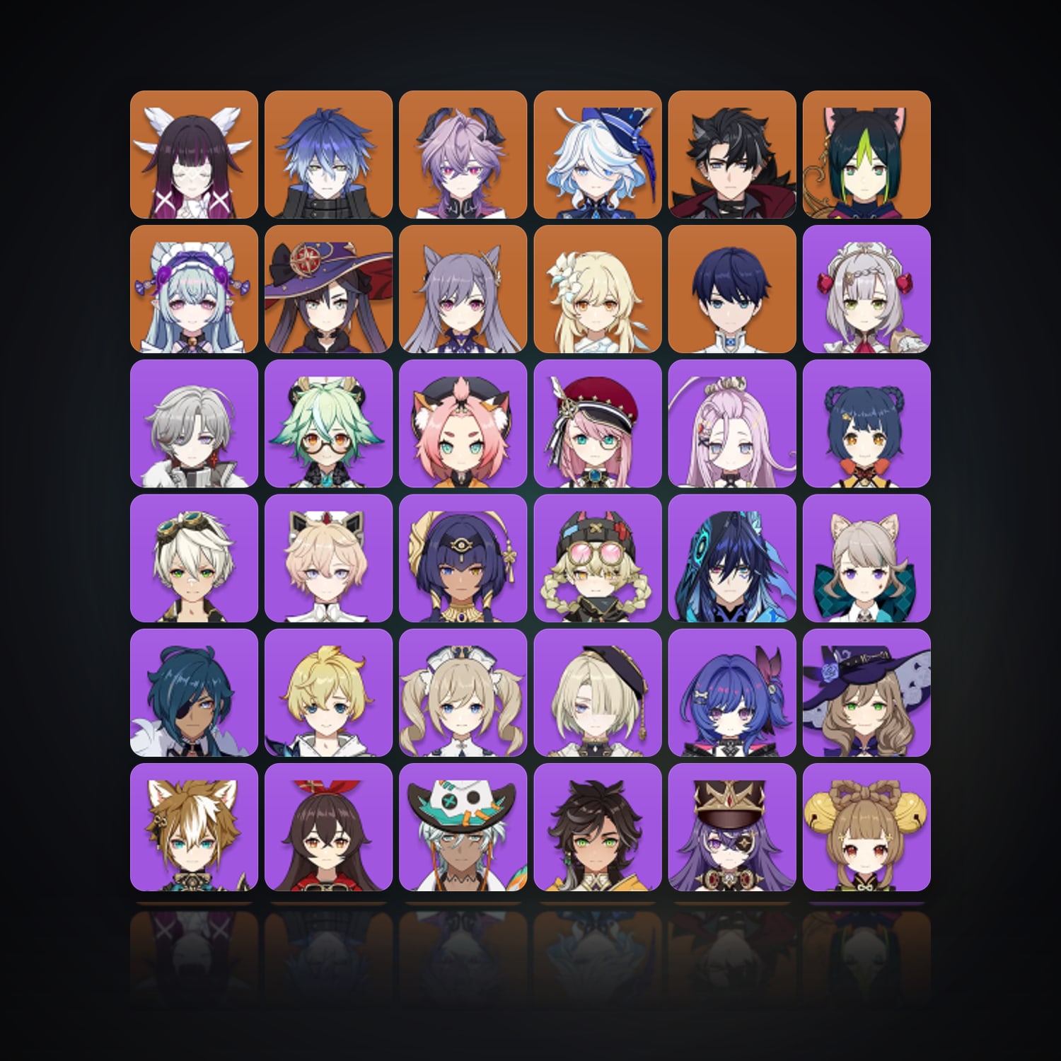جينشن إمباكت | AR 56 | 44 شخصية | 9× 5★ — HabibiAccounts