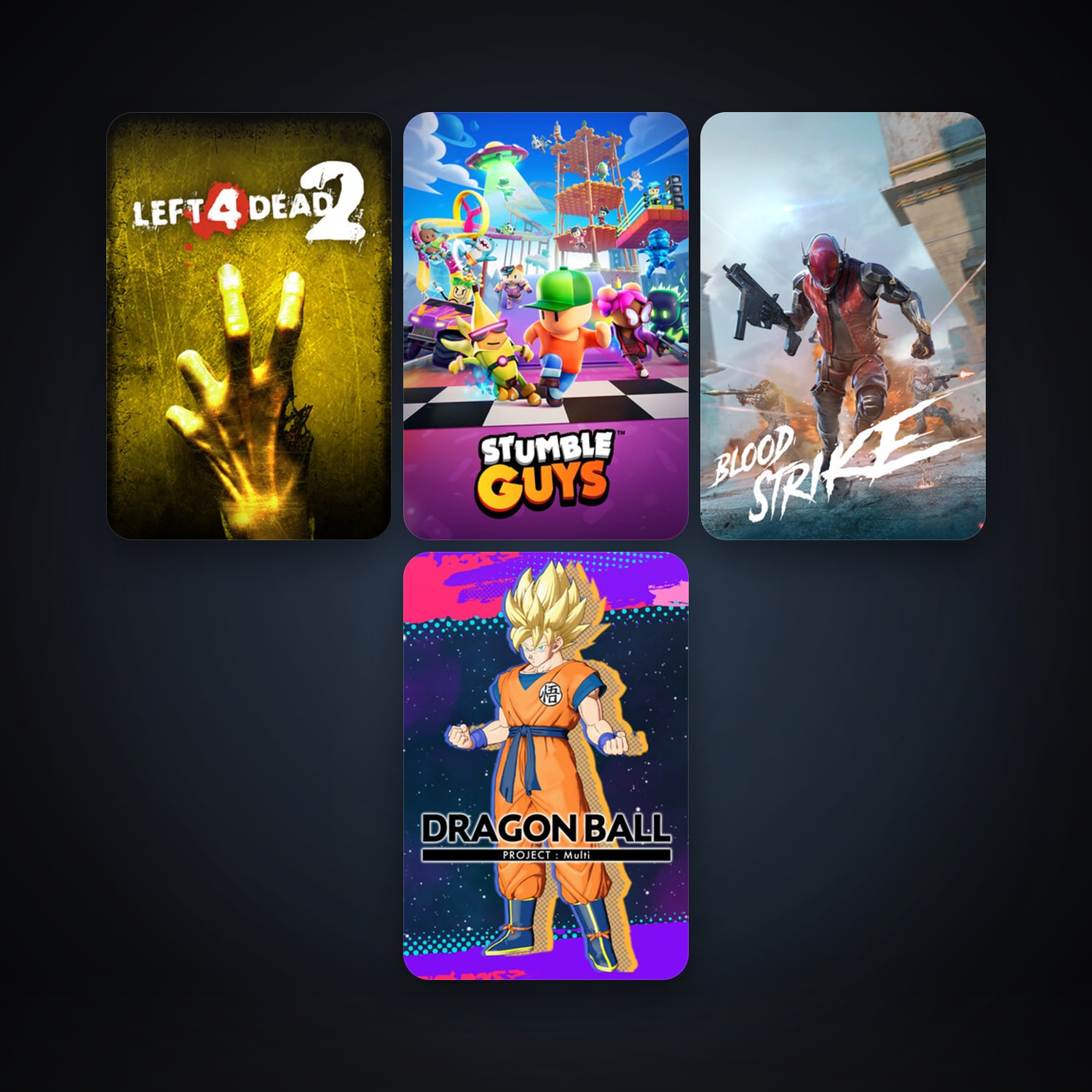 Left 4 Dead 2 + Stumble Guys, 5 games, clean — HabibiAccounts