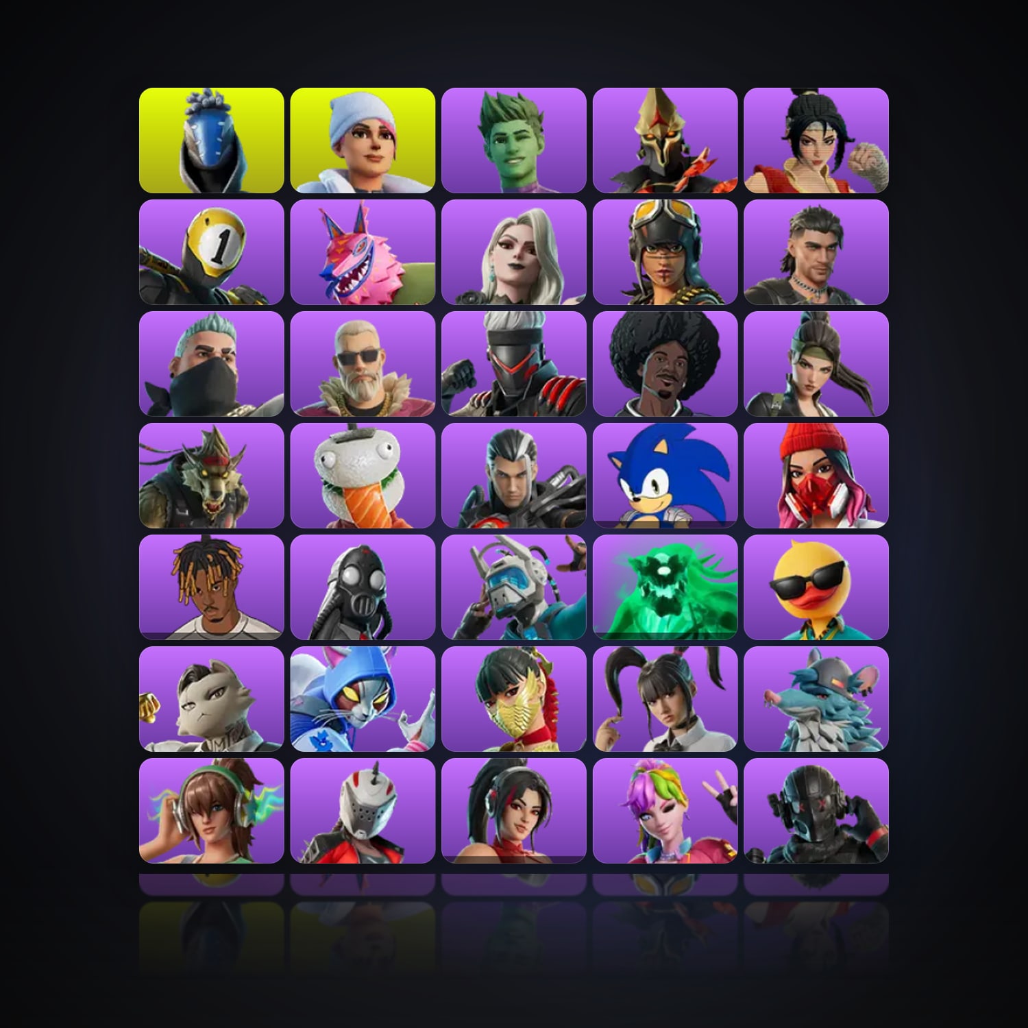 Fortnite | 74 Skins | 100 V-Bucks | Level 774 | 111 Wins — HabibiAccounts