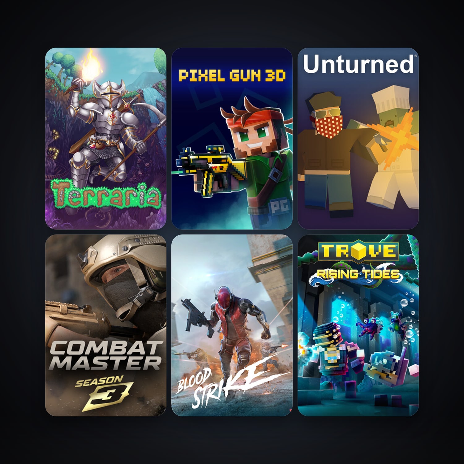 Terraria + Trove, 19 games, clean — HabibiAccounts