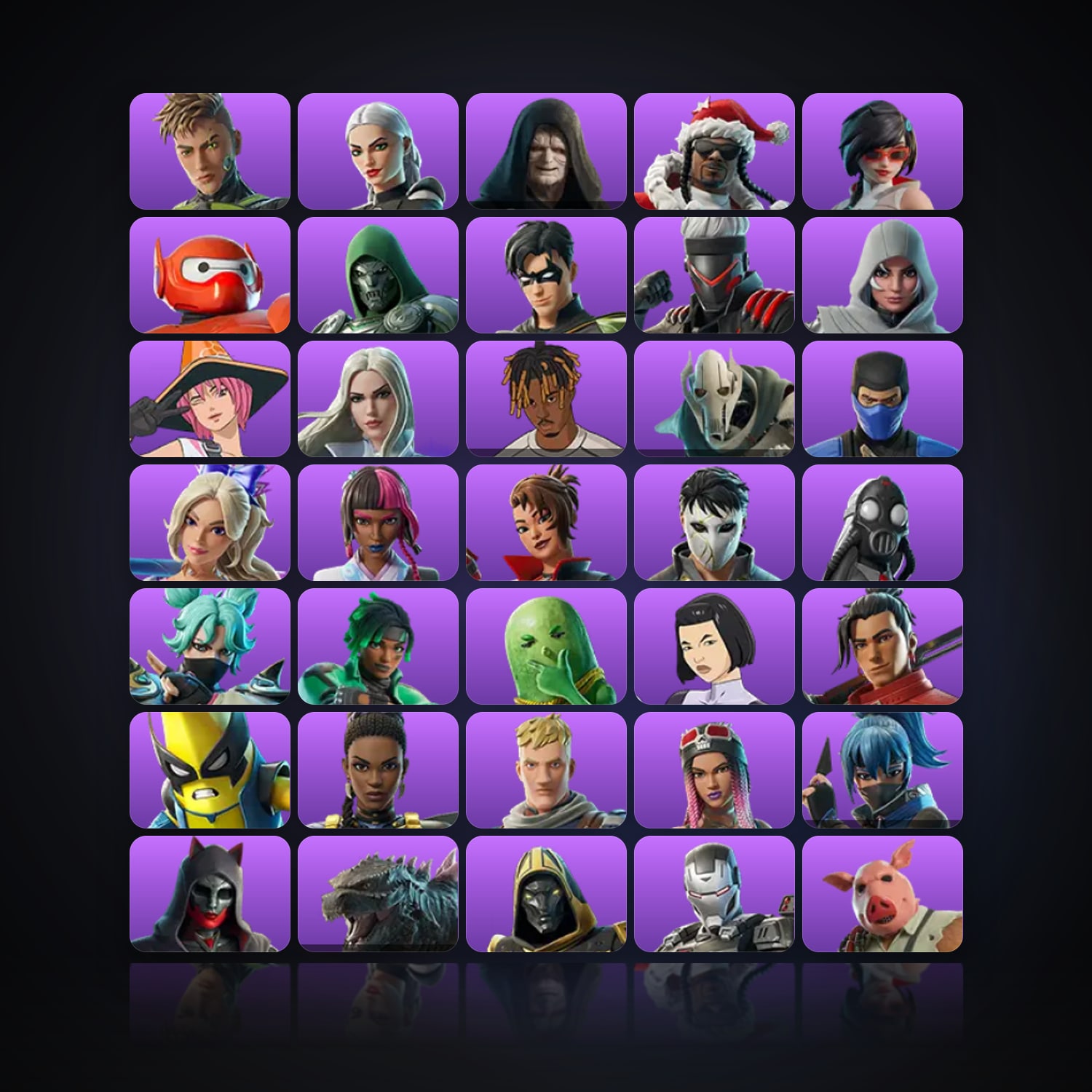 Fortnite | 56 Skins | 150 V-Bucks | Level 1952 | 118 Wins — HabibiAccounts