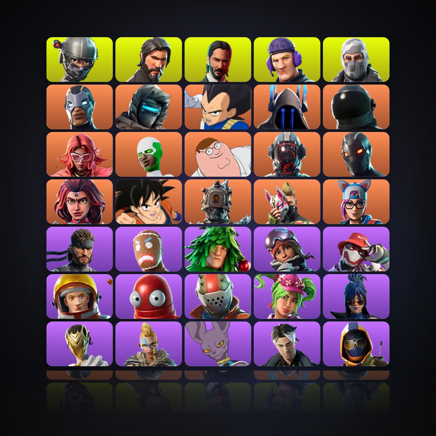 Fortnite | 78 Skins | 900 V-Bucks | Level 1178 | 266 Wins — HabibiAccounts