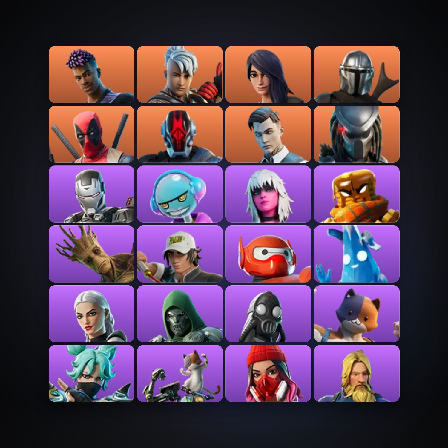 Fortnite | 78 Skins | 550 V-Bucks | Level 1718 | 130 Wins — HabibiAccounts
