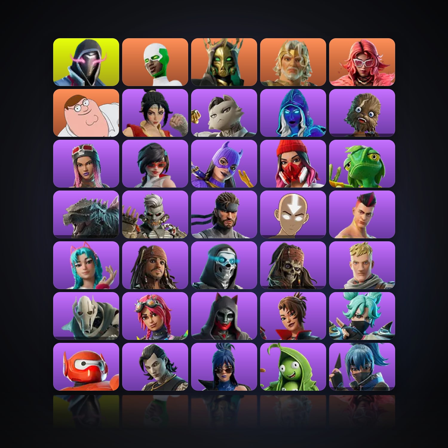 Fortnite | 119 Skins | 800 V-Bucks | Level 2421 | 176 Wins — HabibiAccounts