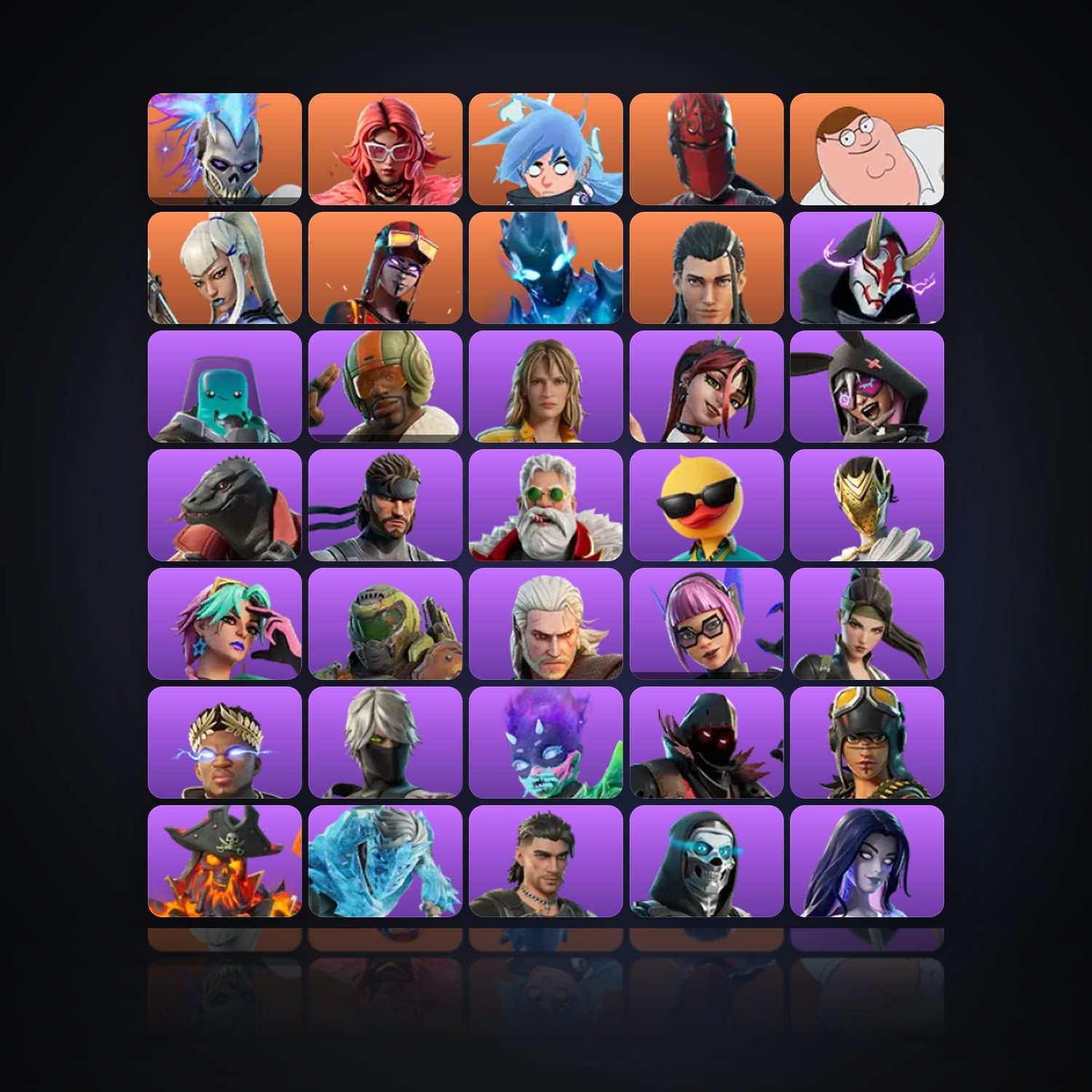 Fortnite | 80 Skins | 950 V-Bucks | Level 1381 | 122 Wins — HabibiAccounts