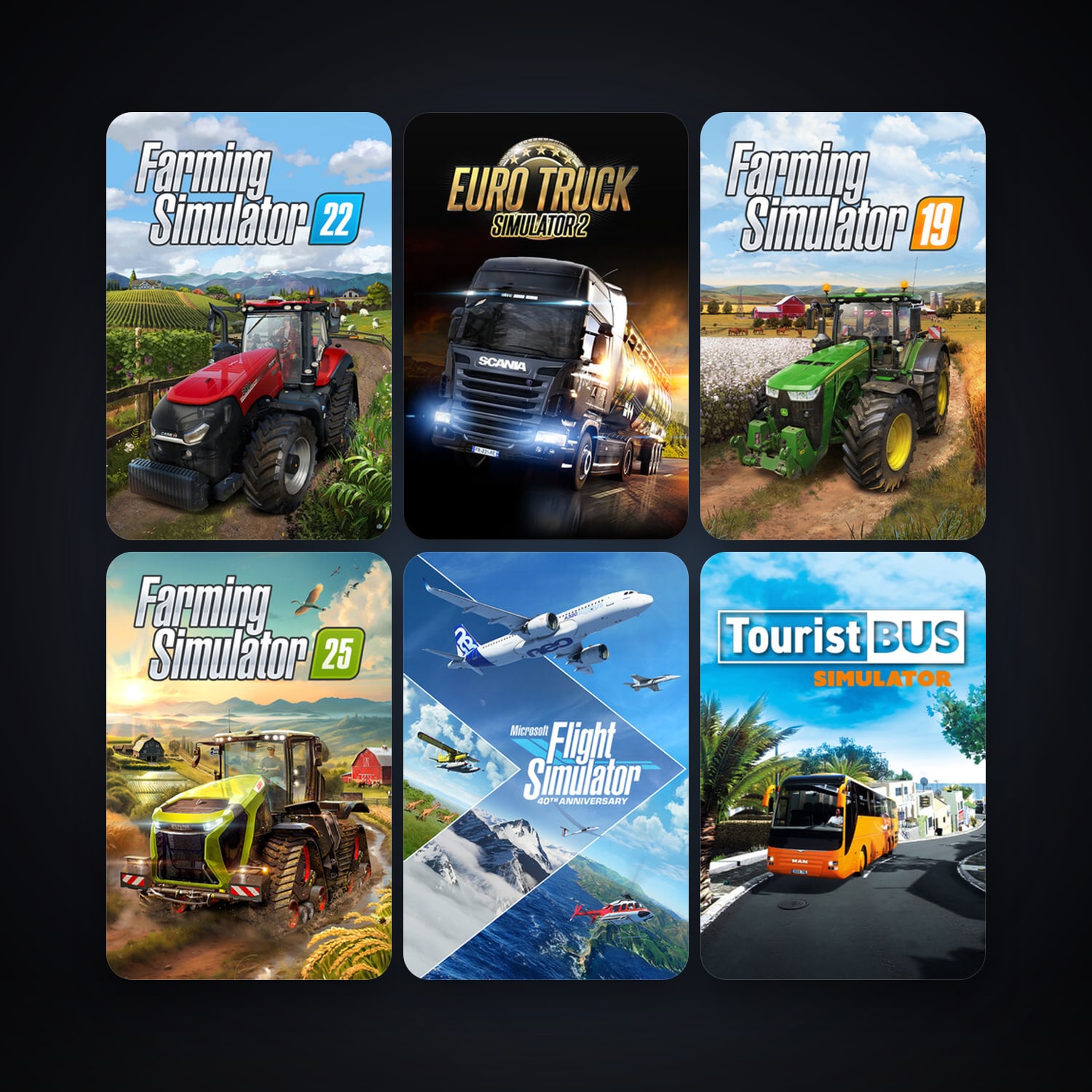 Farming Simulator 22 & Euro Truck Simulator 2 | 26 Games | Clean — HabibiAccounts
