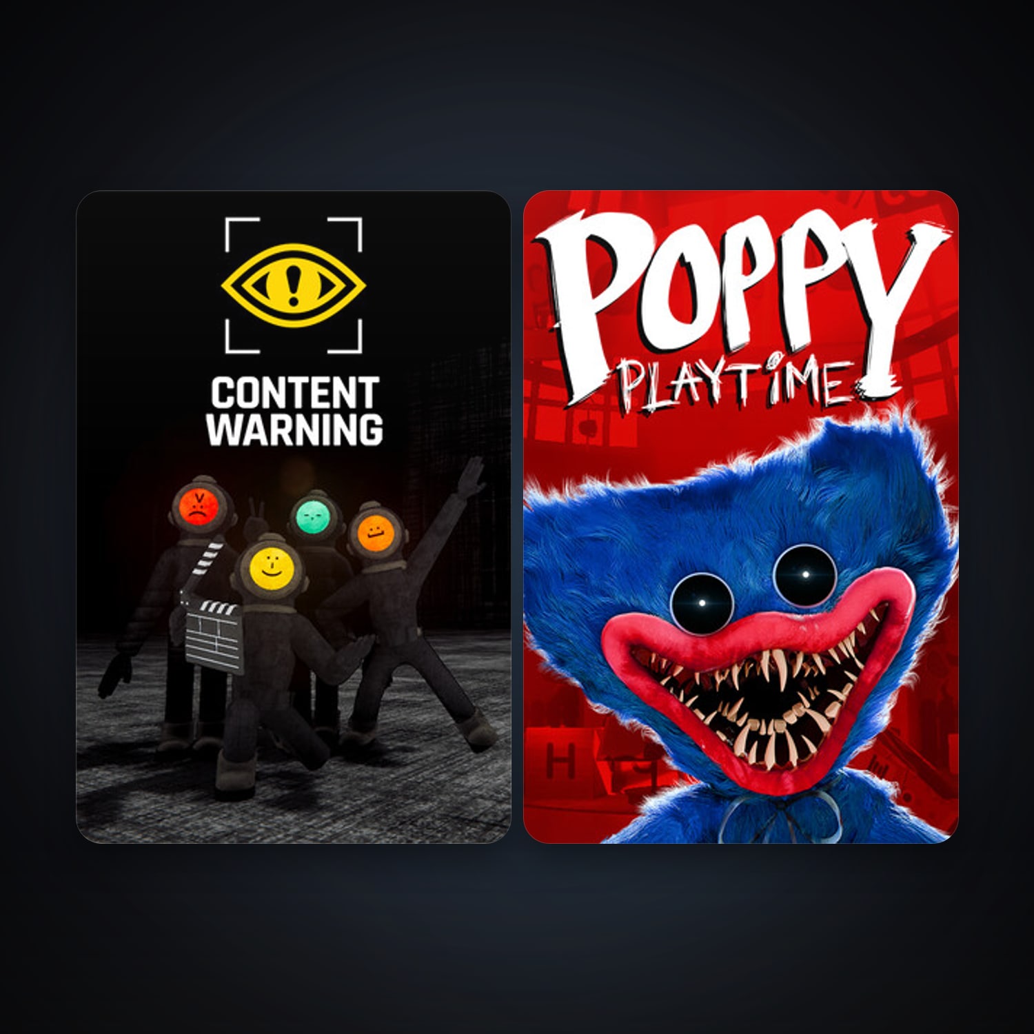Poppy Playtime + Content Warning, 4 games, clean — HabibiAccounts