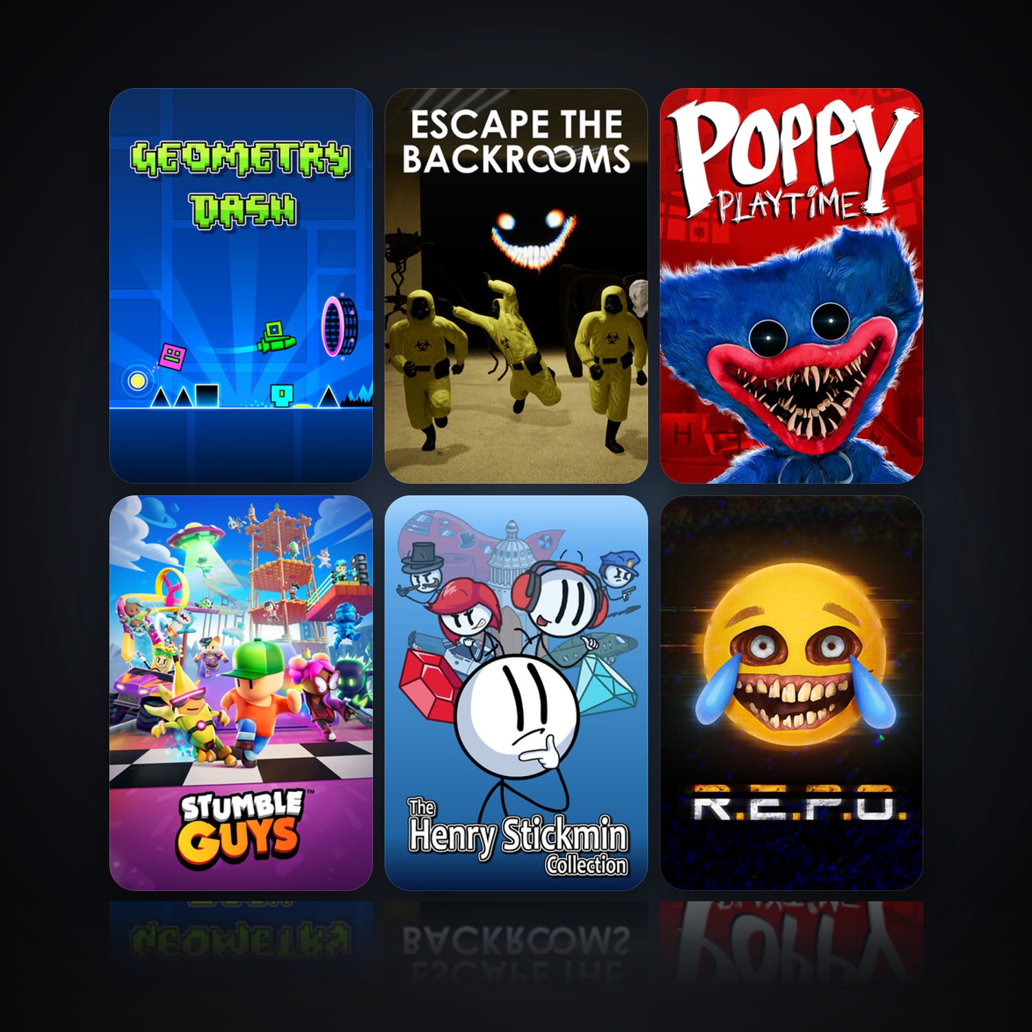 Geometry Dash & Escape the Backrooms | 17 Games | Clean — HabibiAccounts