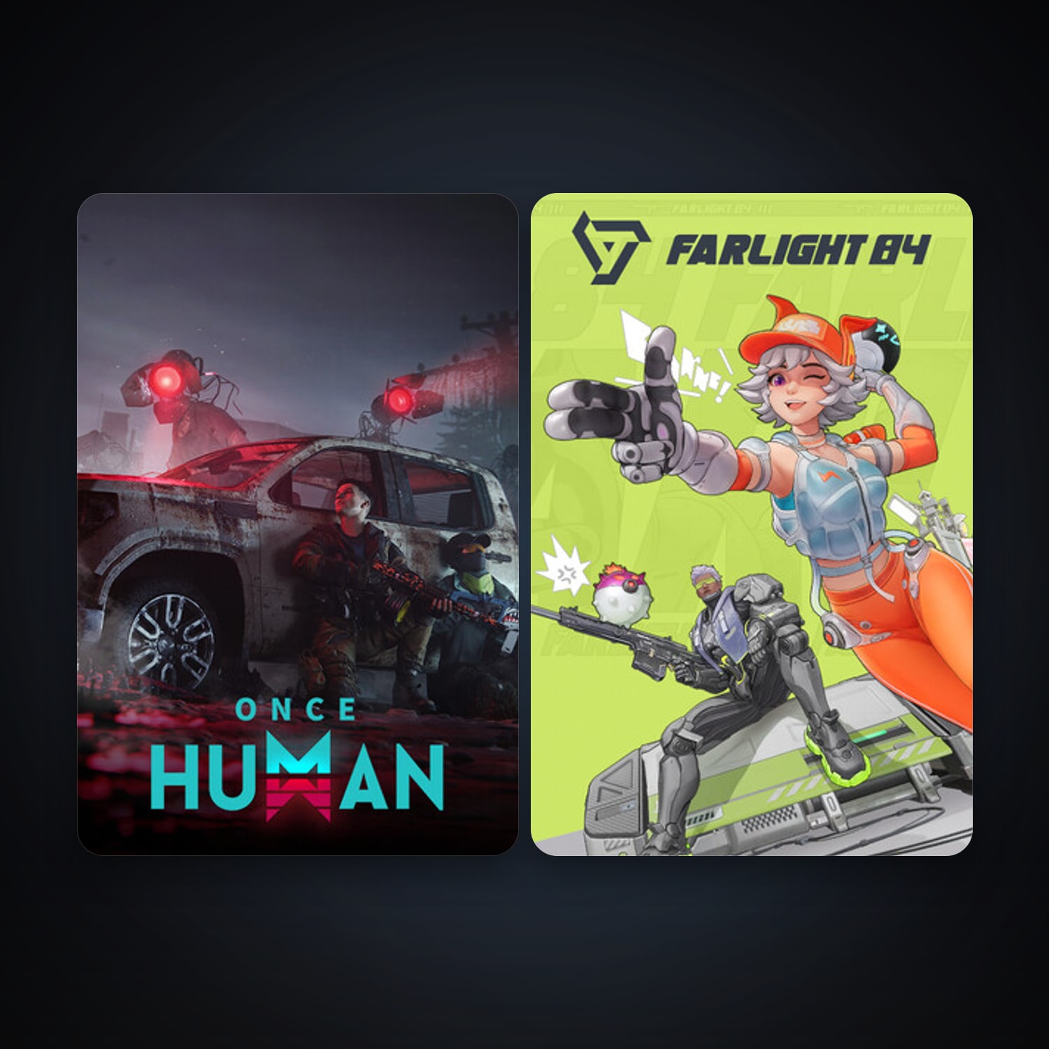 Farlight 84 + Once Human, 2 games, clean — HabibiAccounts