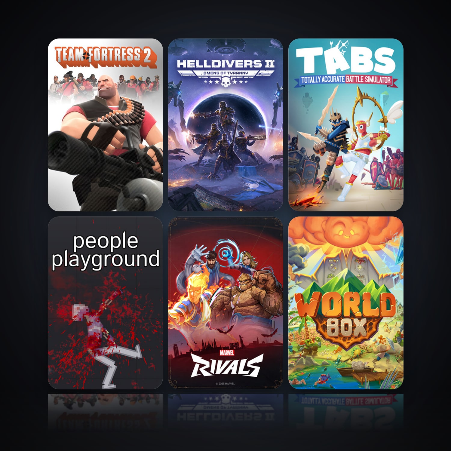 Team Fortress 2 & HELLDIVERS 2 | 31 Games | Clean — HabibiAccounts