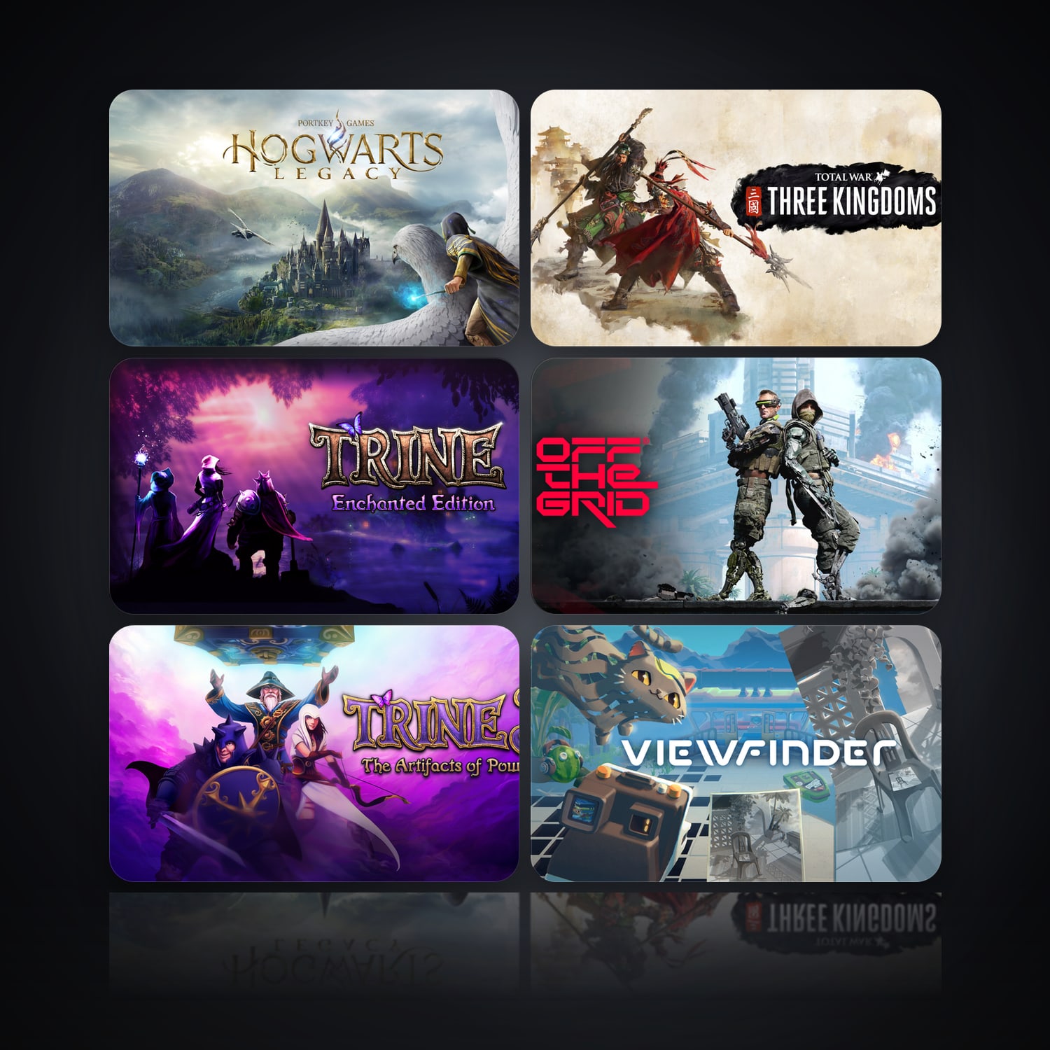 Hogwarts Legacy & Total War: THREE KINGDOMS | 15 Games — HabibiAccounts