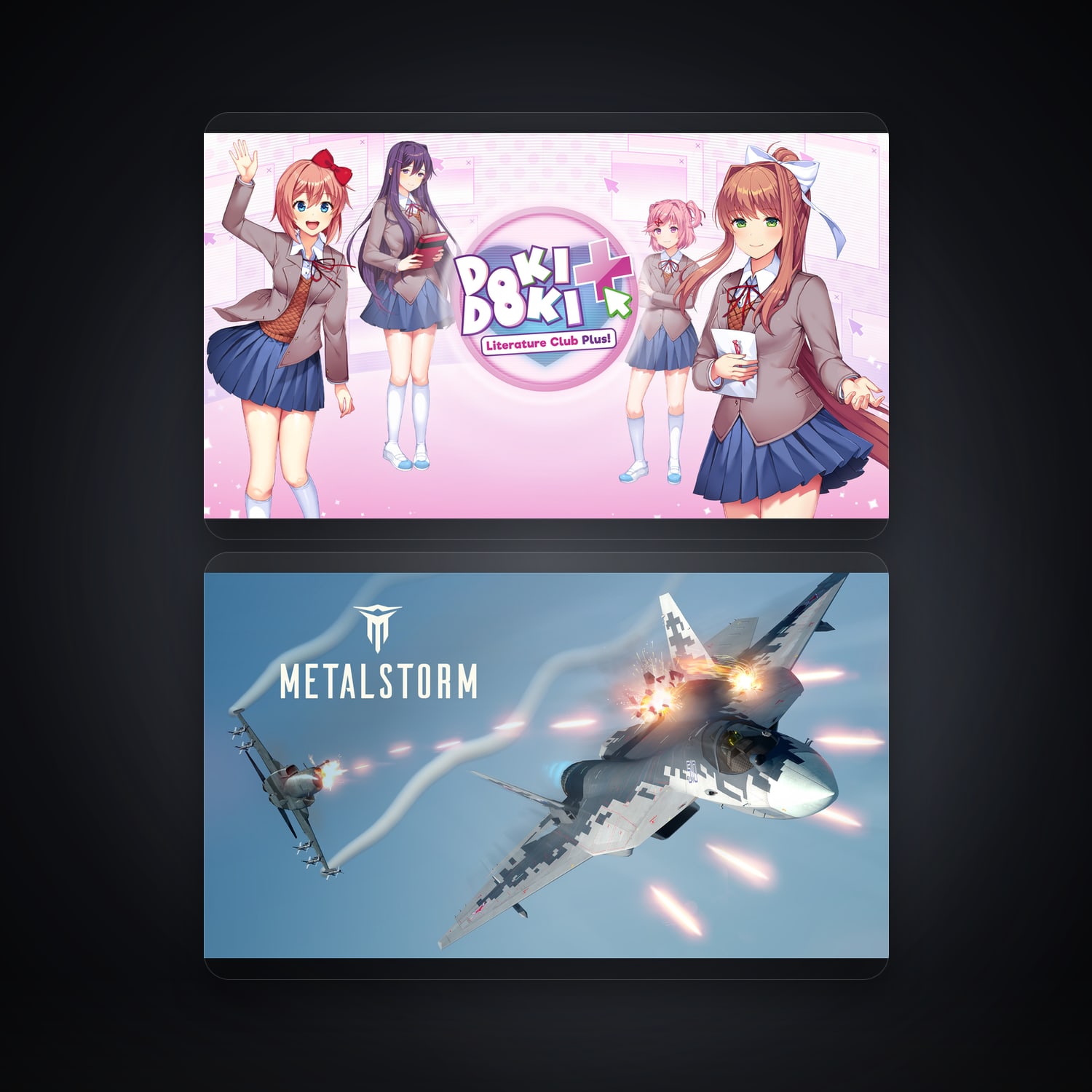 Doki Doki Literature Club Plus! & Metalstorm | 2 Games — HabibiAccounts