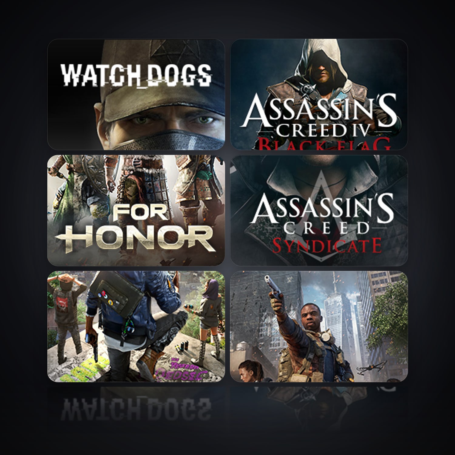 هالحساب يوبيسوفت فيه Watch_Dogs وAssassin’s Creed IV Black Flag، TW، 8 ألعاب — HabibiAccounts
