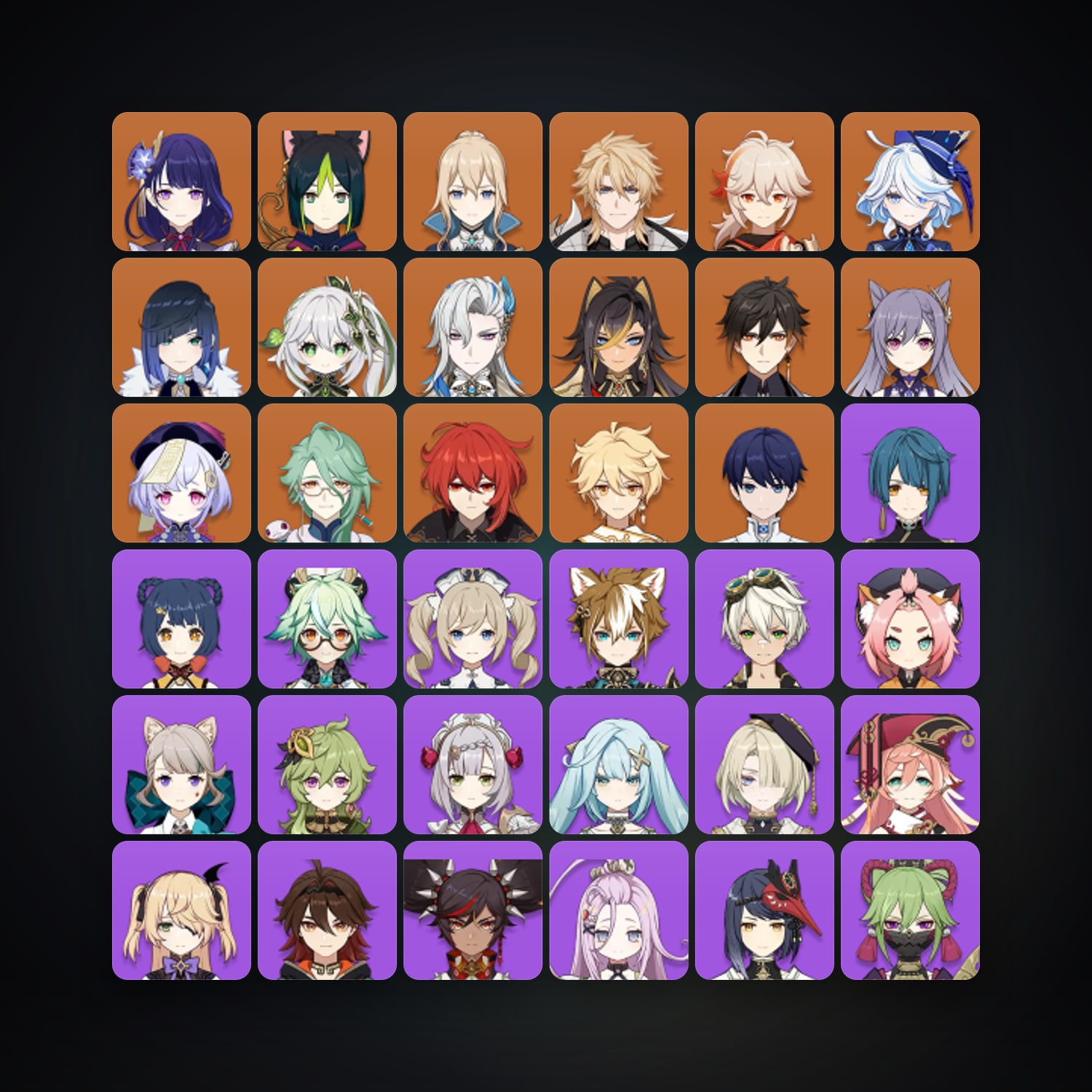 جينشن إمباكت | AR 58 | 56 شخصية | 15× 5★ — HabibiAccounts