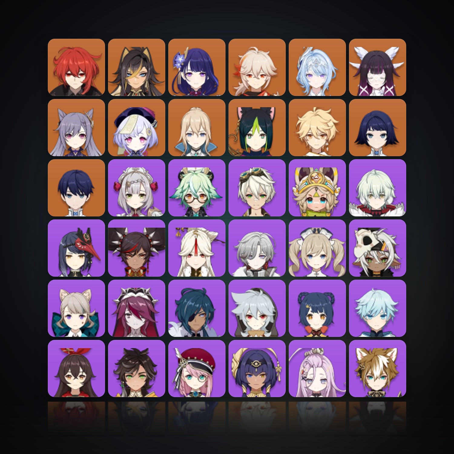 جينشن إمباكت | AR 56 | 51 شخصية | 10× 5★ — HabibiAccounts