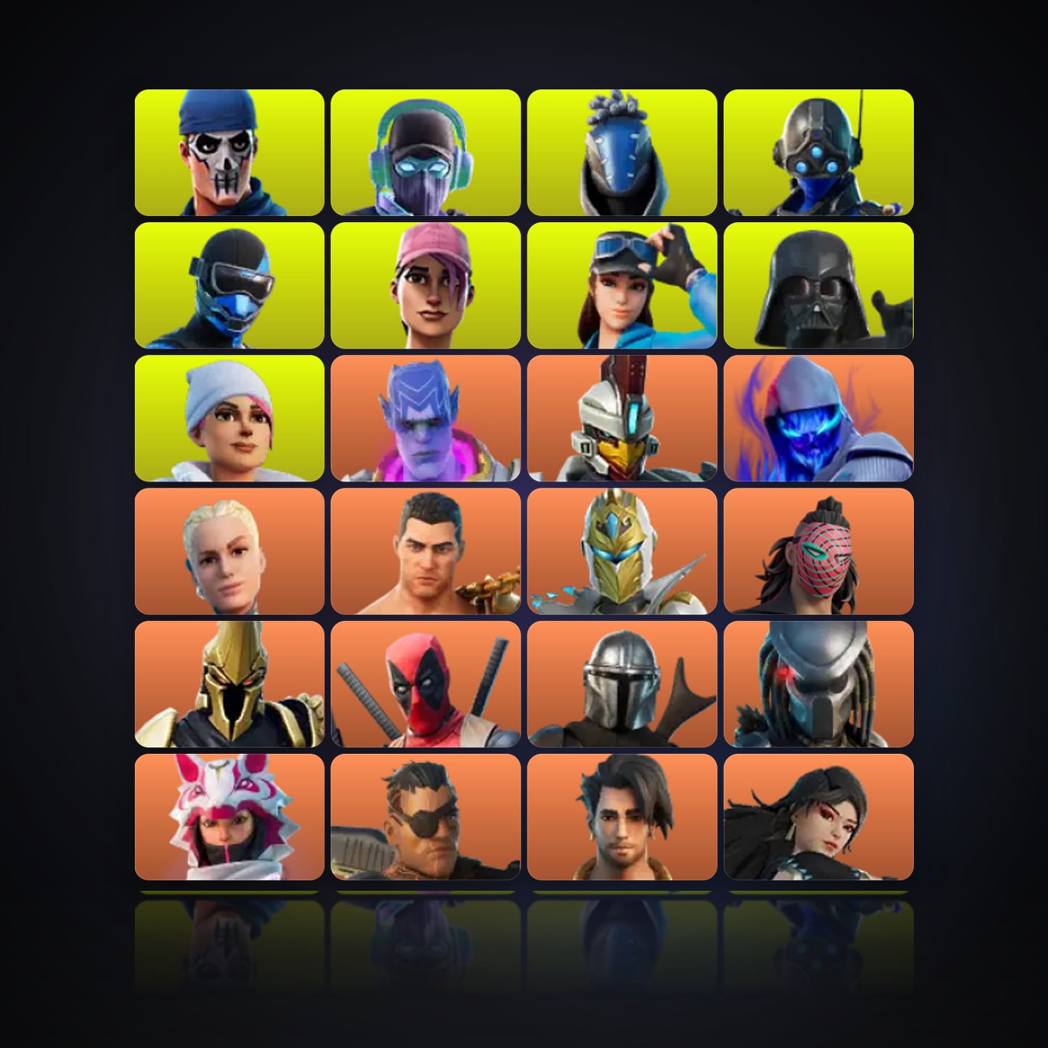 Fortnite | 216 Skins | 400 V-Bucks | Level 3203 | 172 Wins — HabibiAccounts