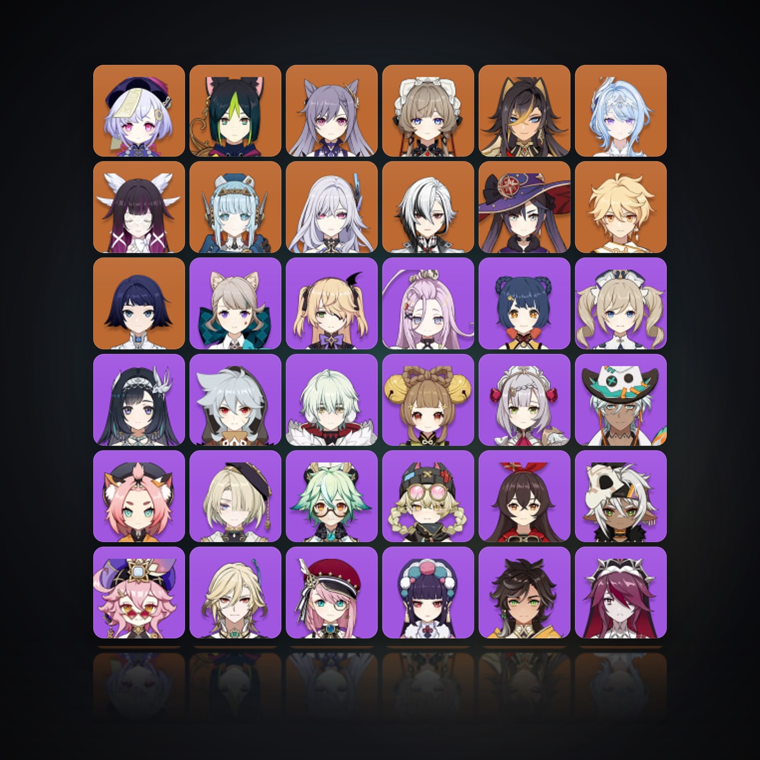 جينشن إمباكت | AR 58 | 53 شخصية | 11× 5★ — HabibiAccounts