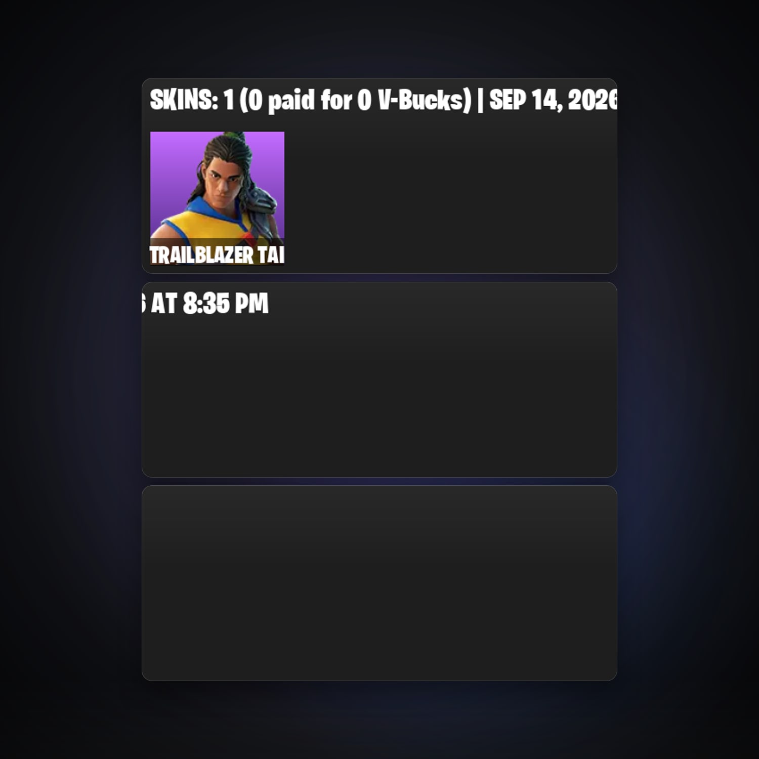 Fortnite | 1 Skins | 300 V-Bucks | Level 89 | 4 Wins — HabibiAccounts