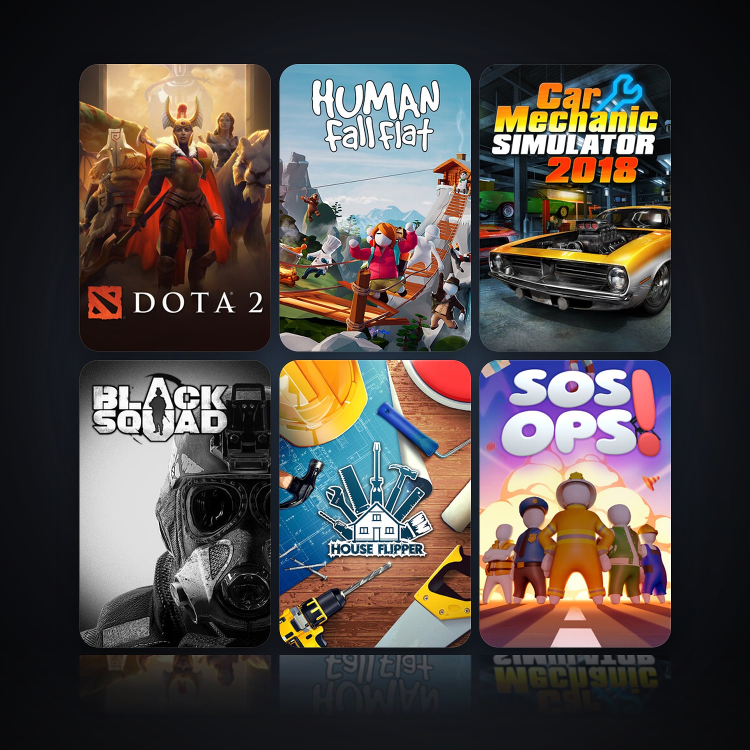 Dota 2 & Human: Fall Flat | Level 15 | 32 Games | Clean — HabibiAccounts