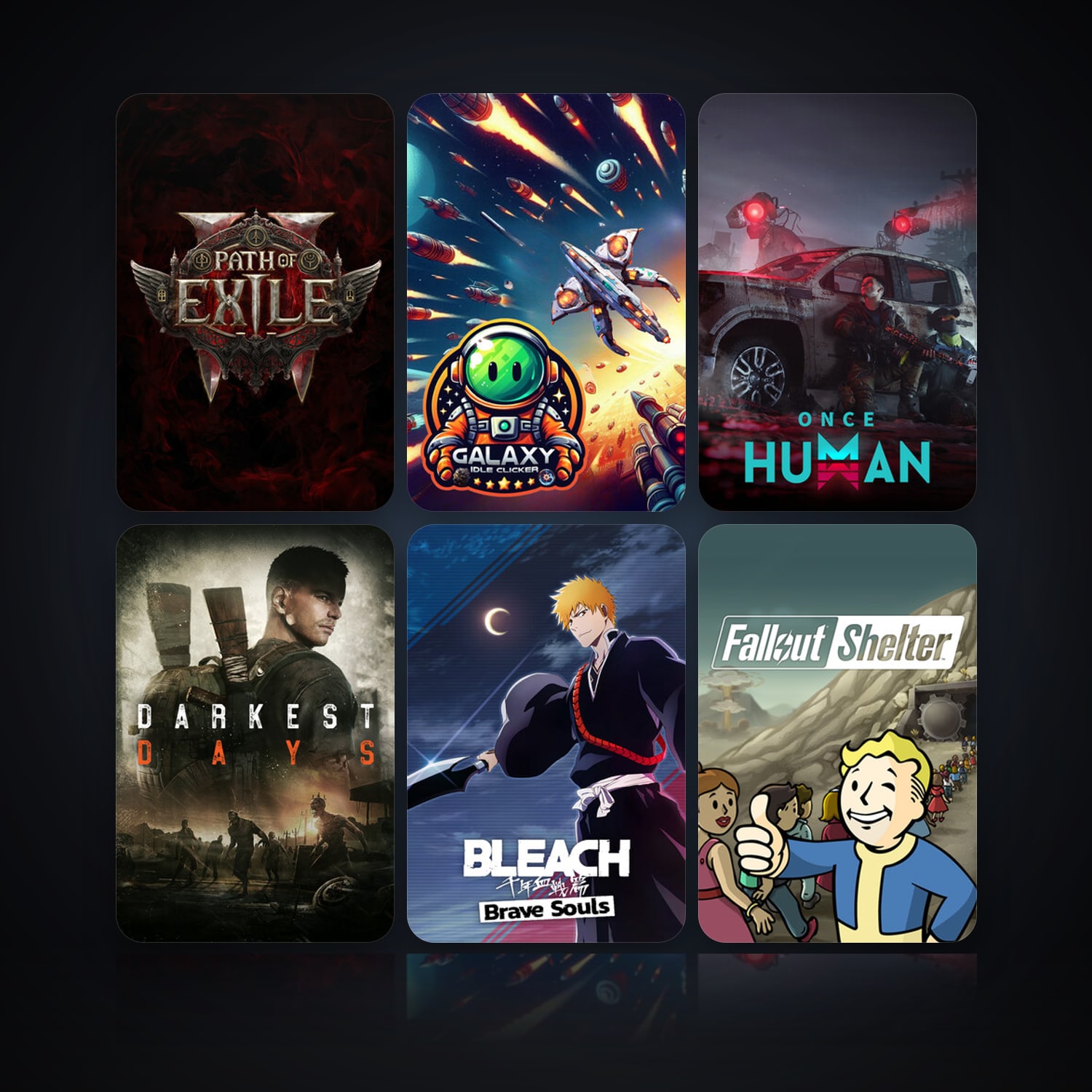Path of Exile 2 & Galaxy Idle Clicker | 33 Games | Clean — HabibiAccounts