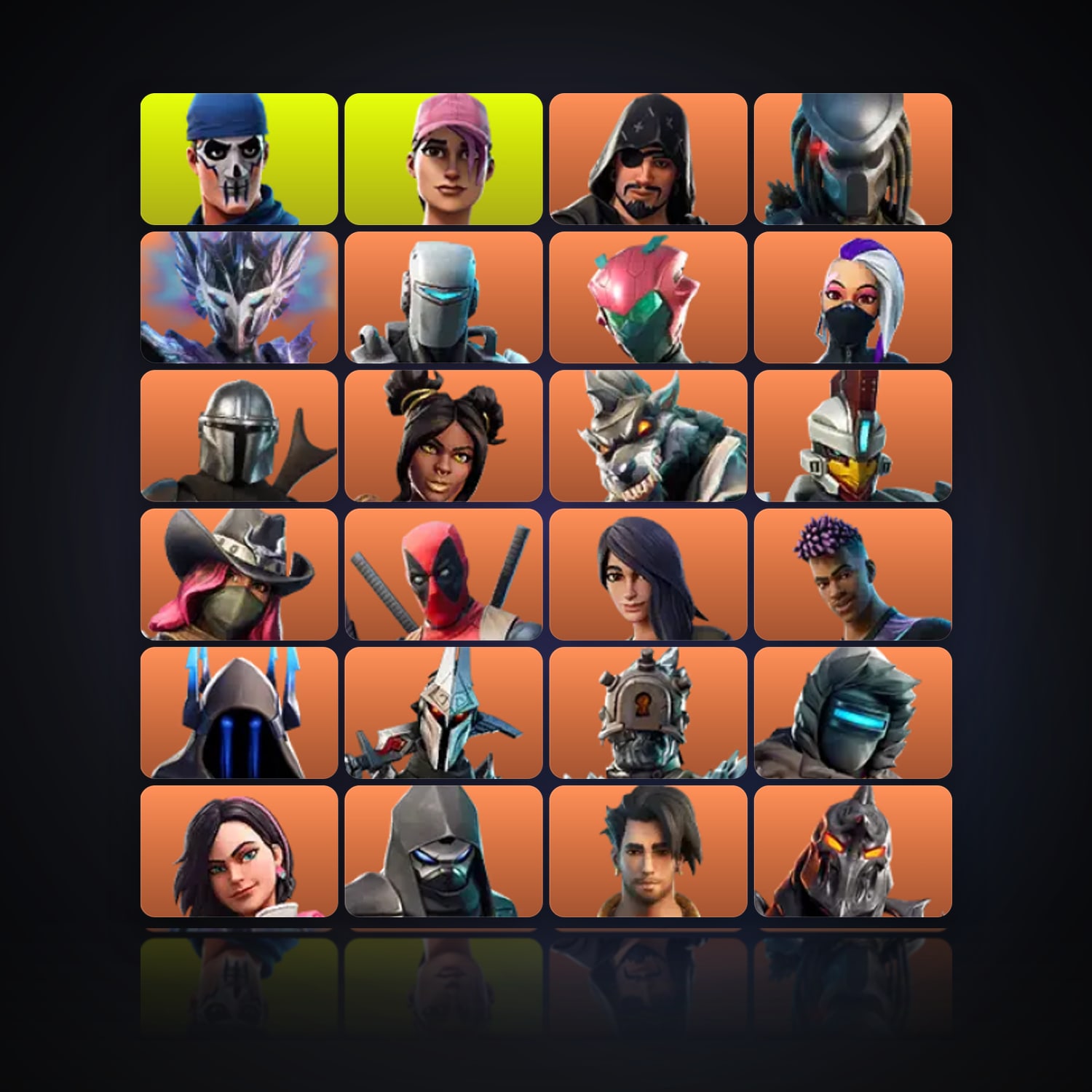 Fortnite | 196 Skins | 250 V-Bucks | Level 3062 | 285 Wins — HabibiAccounts