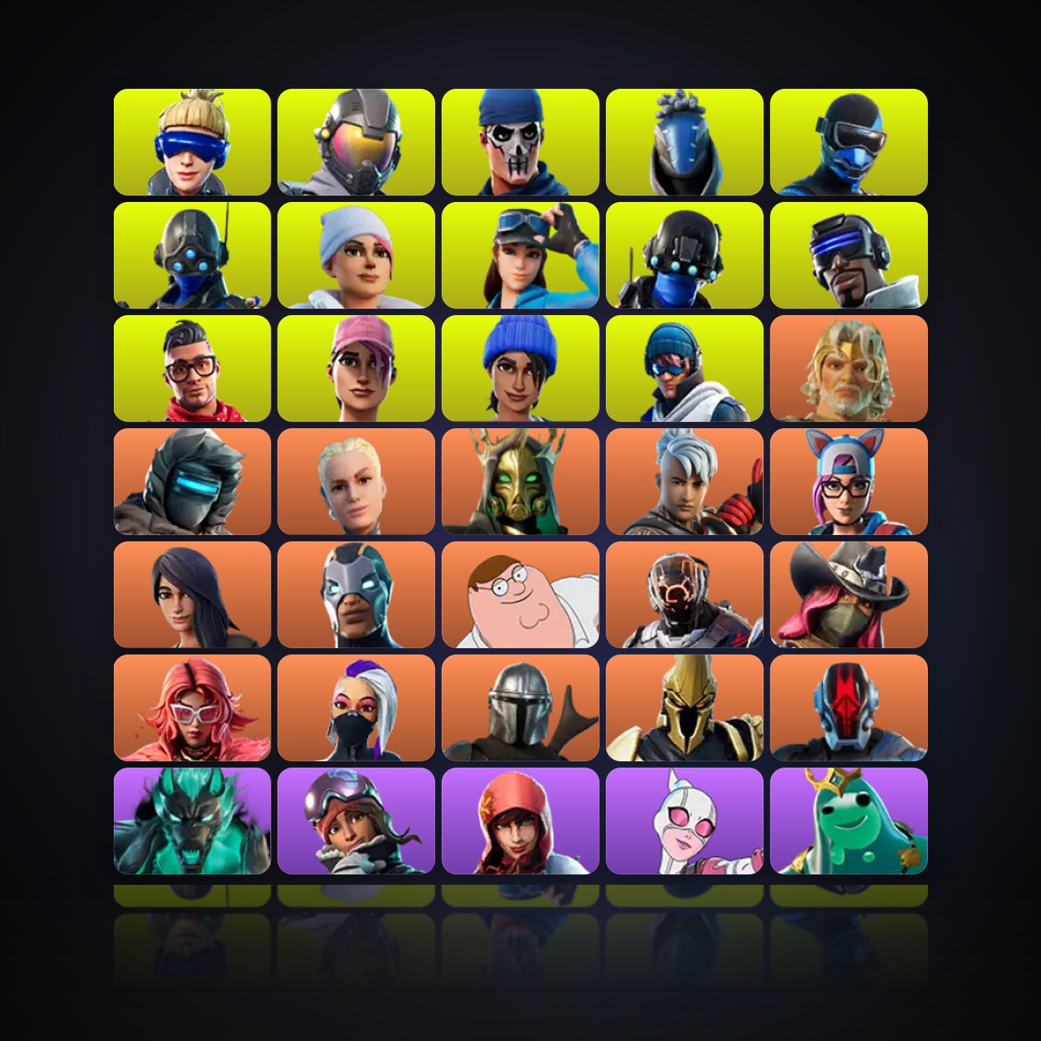 Fortnite | 135 Skins | 500 V-Bucks | Level 1585 | 84 Wins — HabibiAccounts