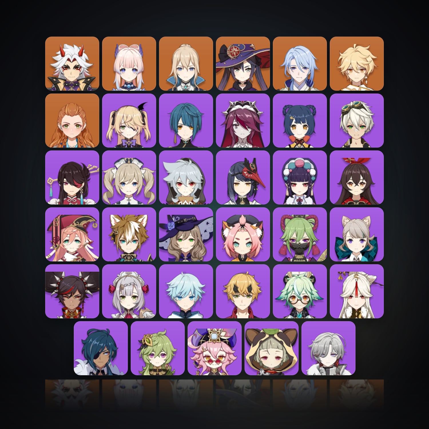 Genshin Impact | AR 50 | 35 Chars | 5× 5★ — HabibiAccounts