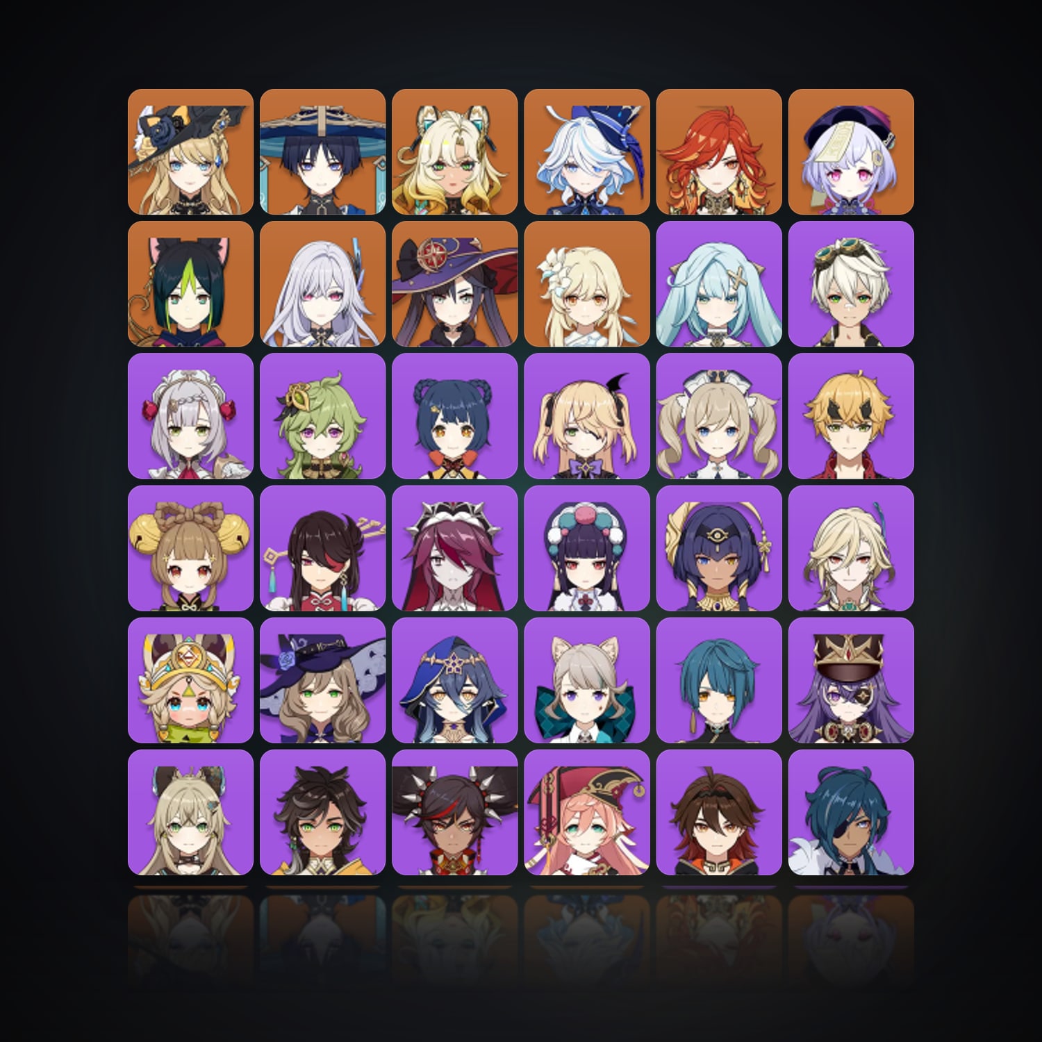 Genshin Impact | AR 55 | 45 Chars | 9× 5★ — HabibiAccounts