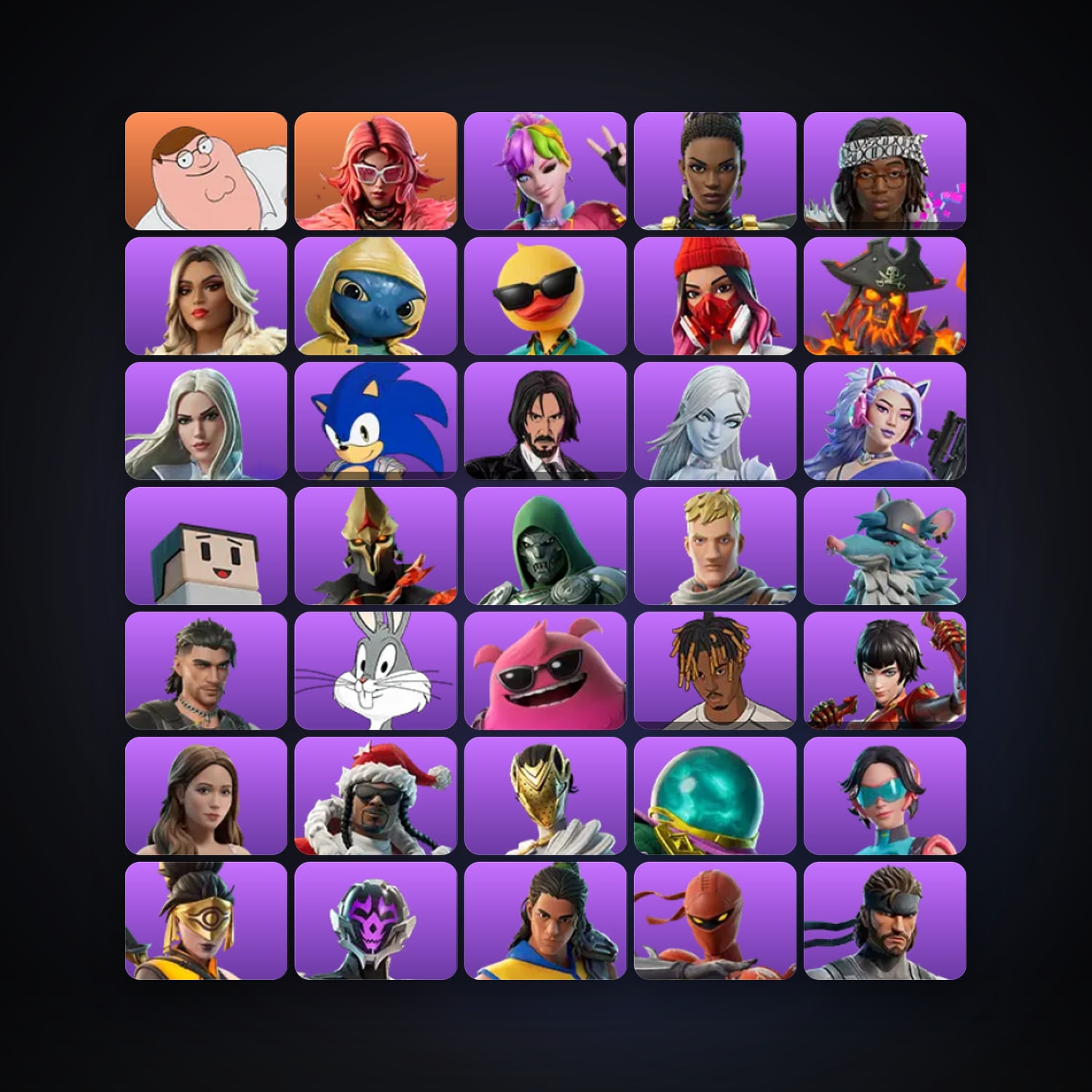 Fortnite | 65 Skins | 2K V-Bucks | Level 1572 | 117 Wins — HabibiAccounts