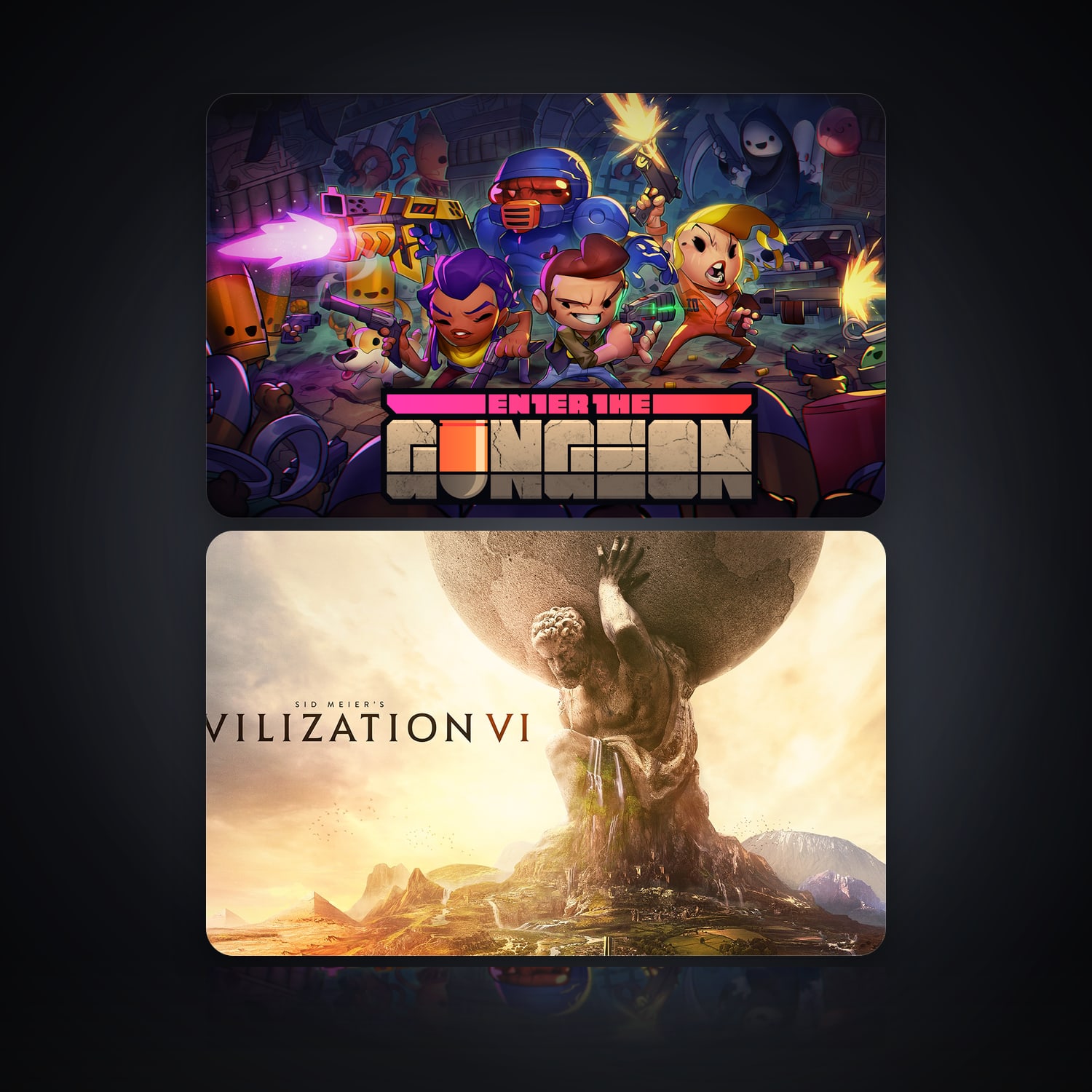 Enter the Gungeon & Sid Meier's Civilization VI | 2 Games — HabibiAccounts