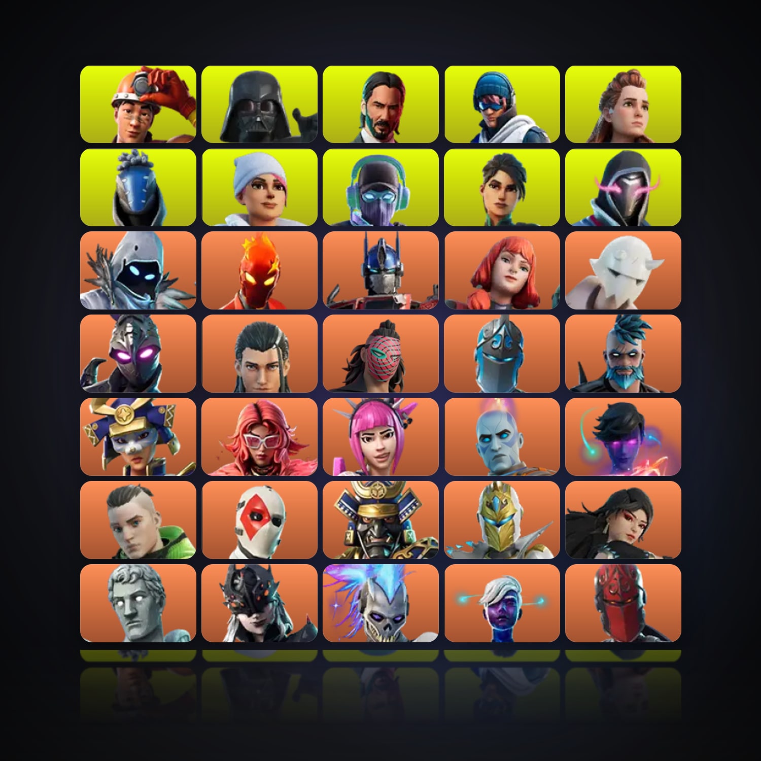 Fortnite | 1403 Skins | 2.1K V-Bucks | Level 3899 | 328 Wins — HabibiAccounts