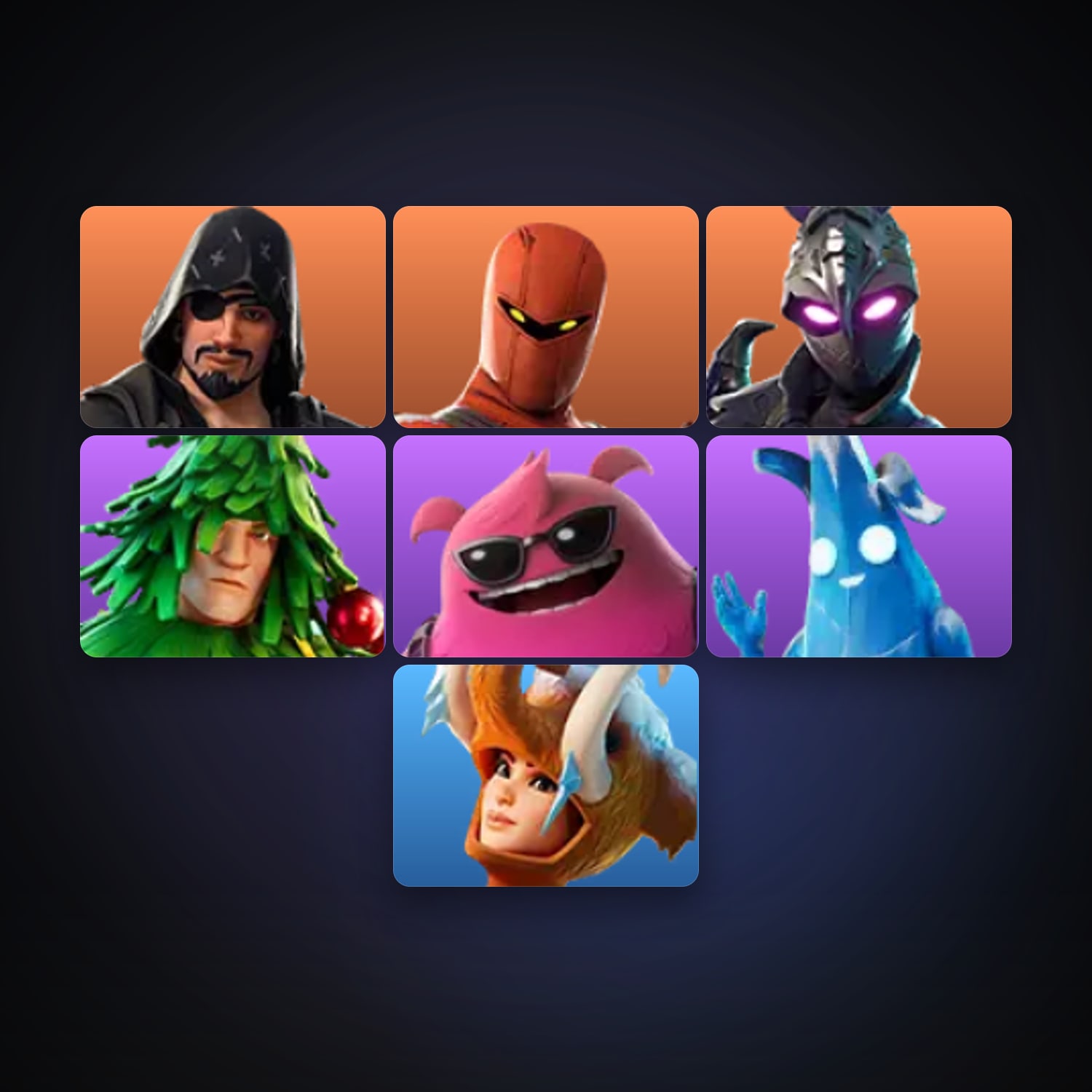 Fortnite | 7 Skins | 900 V-Bucks | Level 644 | 66 Wins — HabibiAccounts