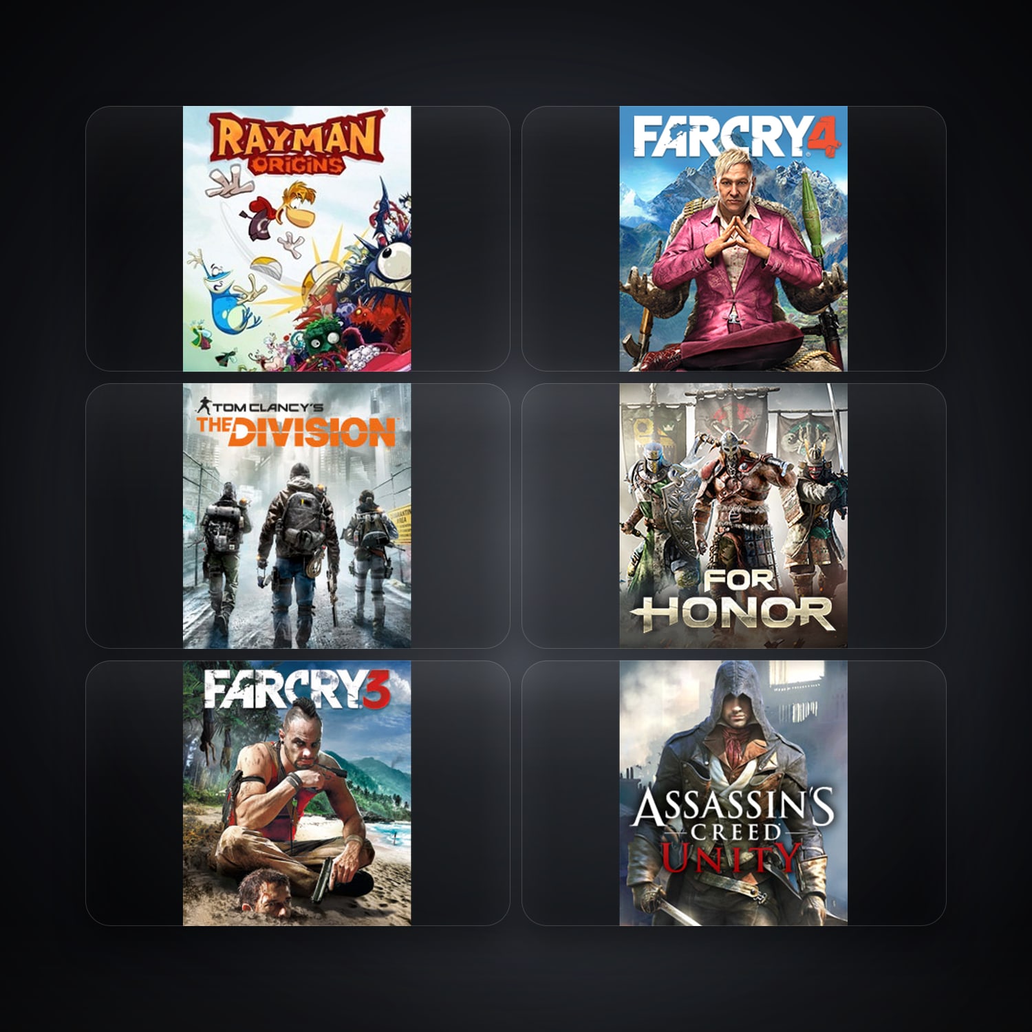 Ubisoft Rayman Origins + Far Cry 4 — MX — 9 games — HabibiAccounts