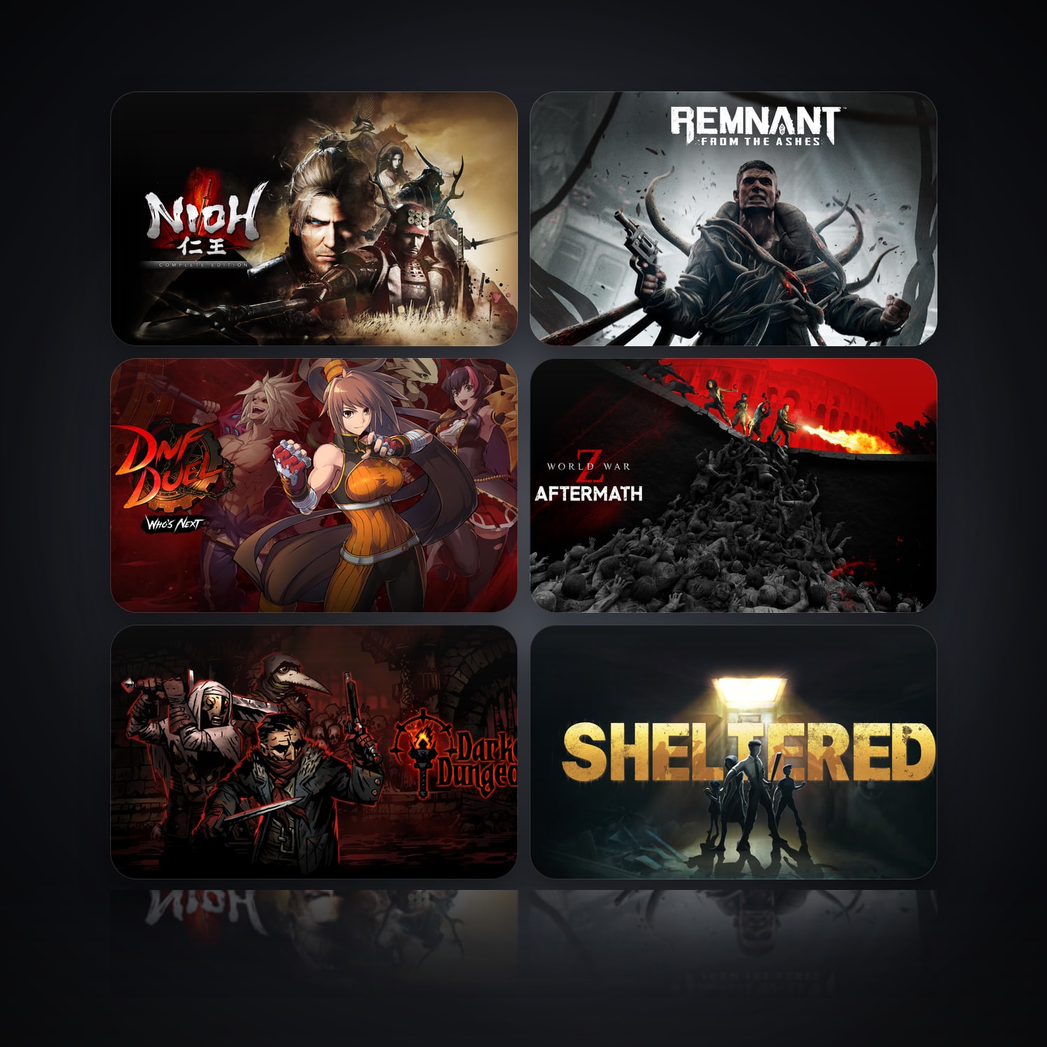 هالحساب إبك فيه Nioh: The Complete Edition وRemnant: From the Ashes، KR، 6 ألعاب — HabibiAccounts