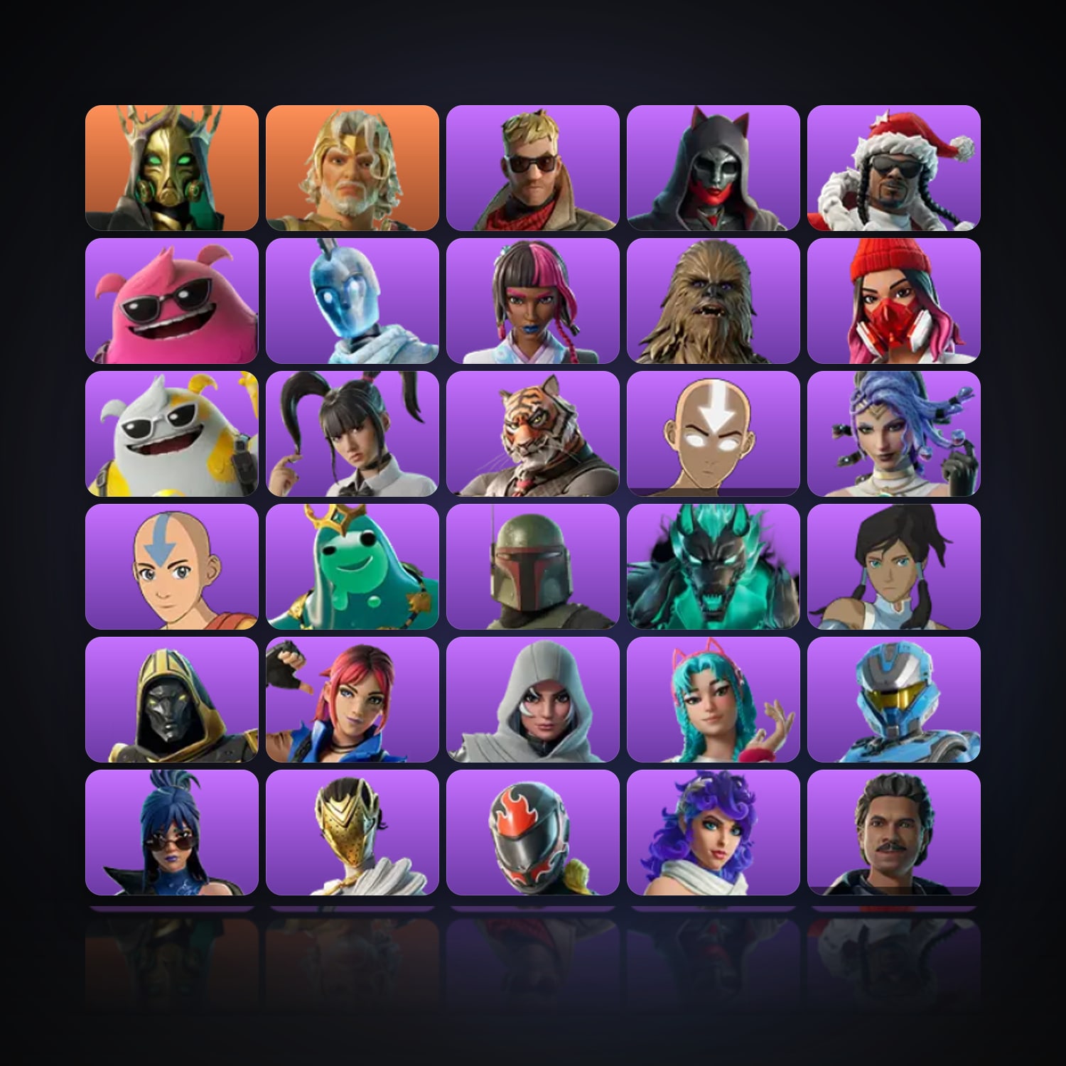 Fortnite | 35 Skins | 350 V-Bucks | Level 1932 | 120 Wins — HabibiAccounts