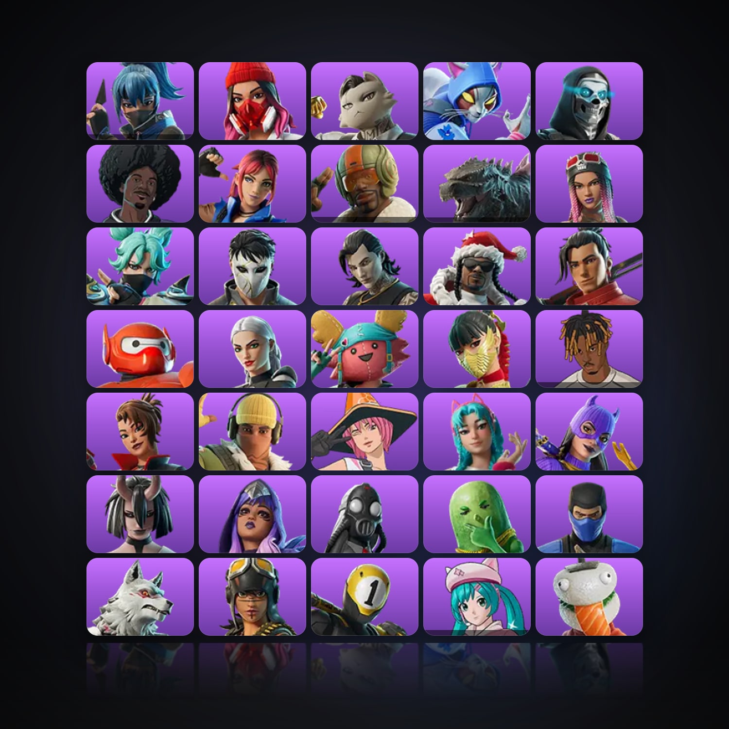 Fortnite | 37 Skins | 400 V-Bucks | Level 566 | 16 Wins — HabibiAccounts