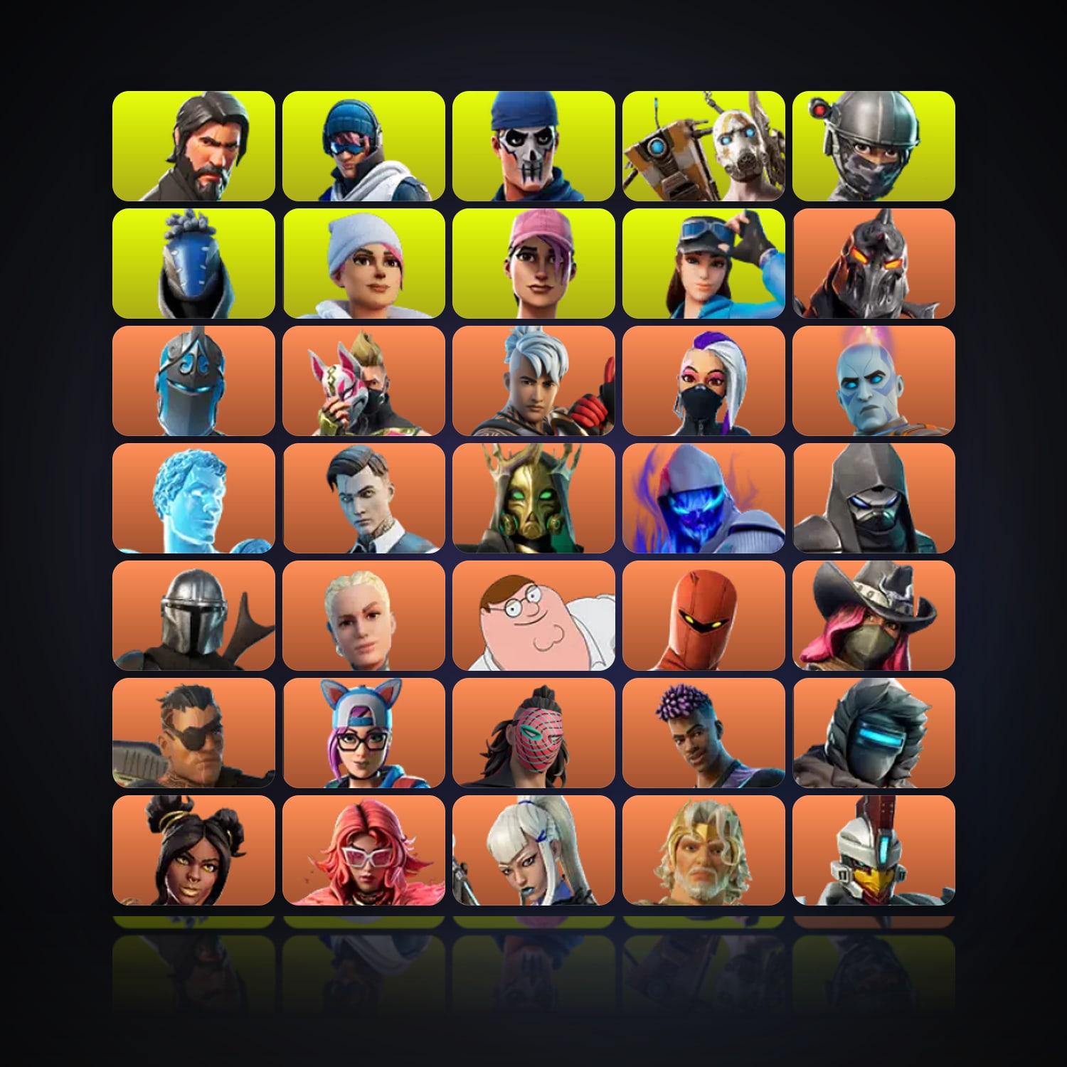 Fortnite | 333 Skins | 450 V-Bucks | Level 4018 | 310 Wins — HabibiAccounts